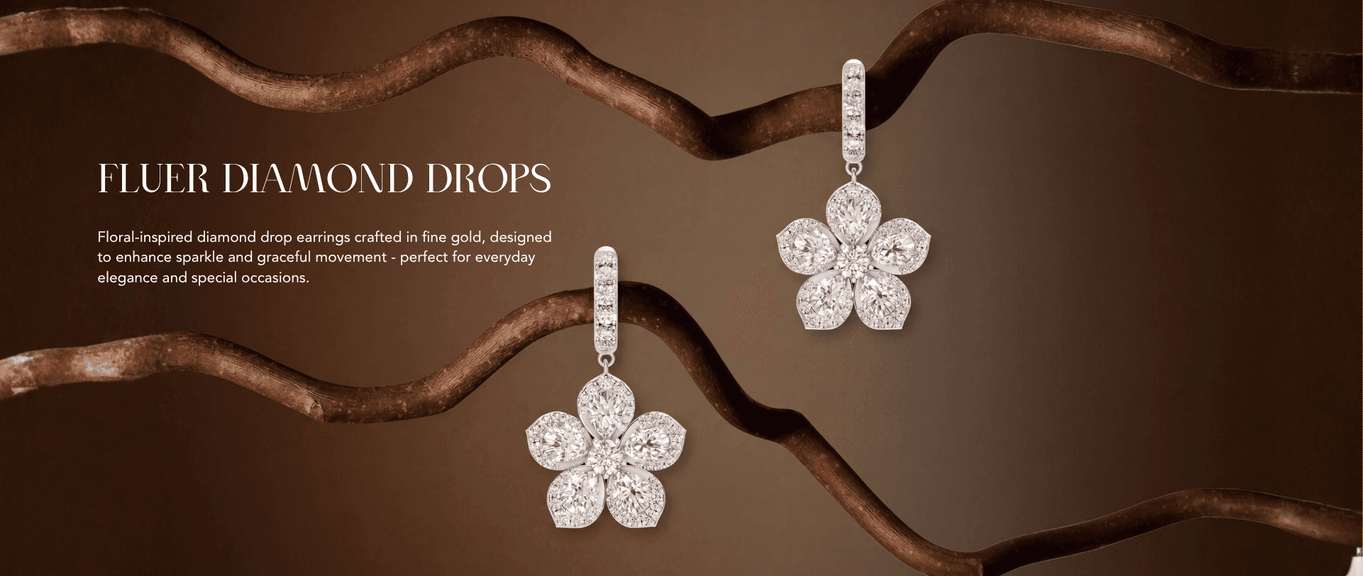diamond drop earrings