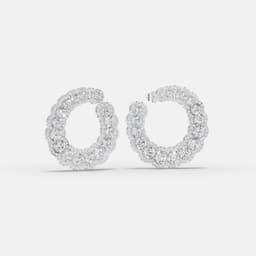 Firstline Hoop Diamond Earrings - View 2
