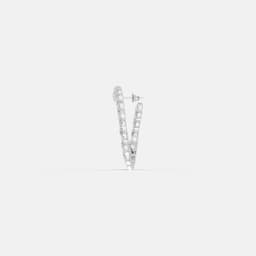 Firstline Hoop Diamond Earrings - View 4