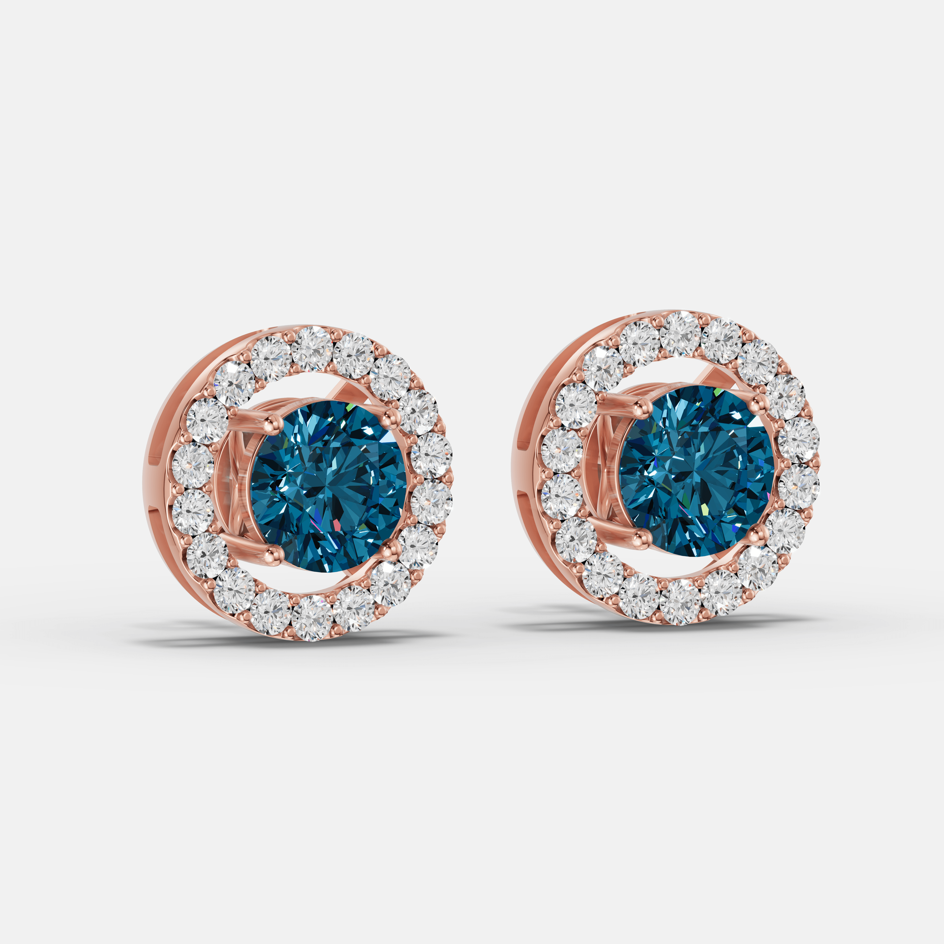 Boldwave Halo Diamond Studs - 2
