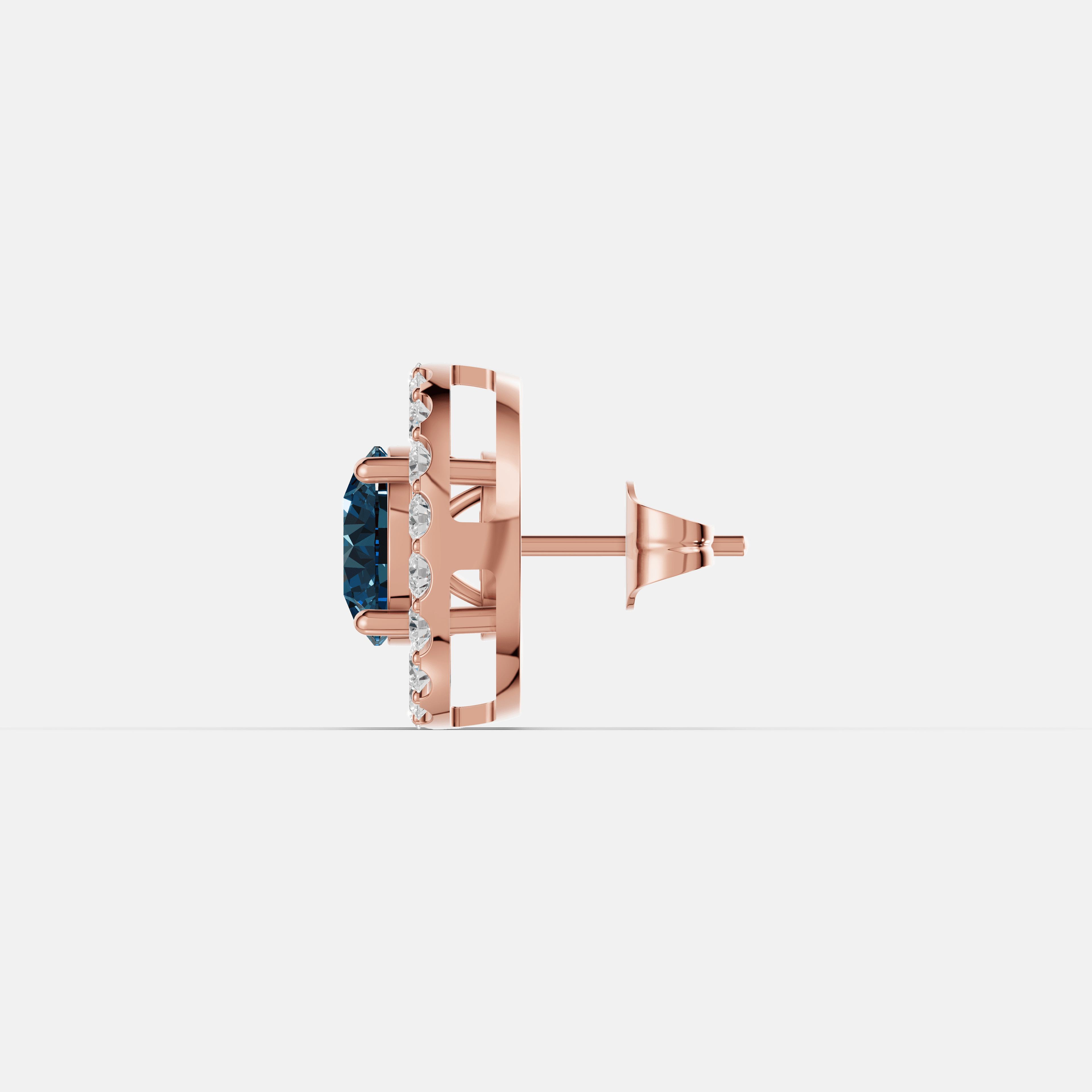 Boldwave Halo Diamond Studs - 4