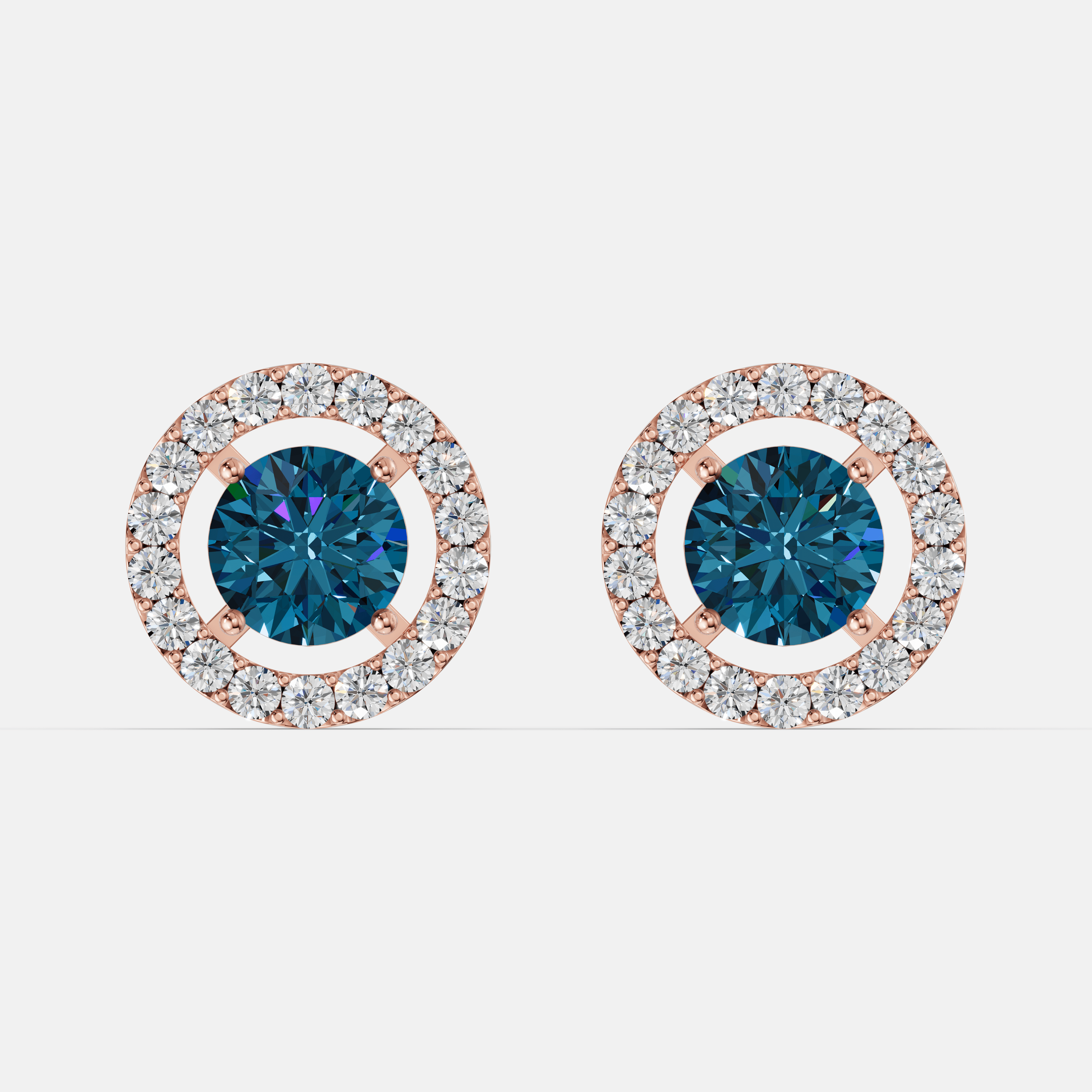 Boldwave Halo Diamond Studs