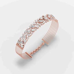 Lattice Pear Diamond Bracelet - View 1