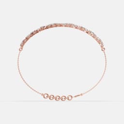 Lattice Pear Diamond Bracelet - View 2