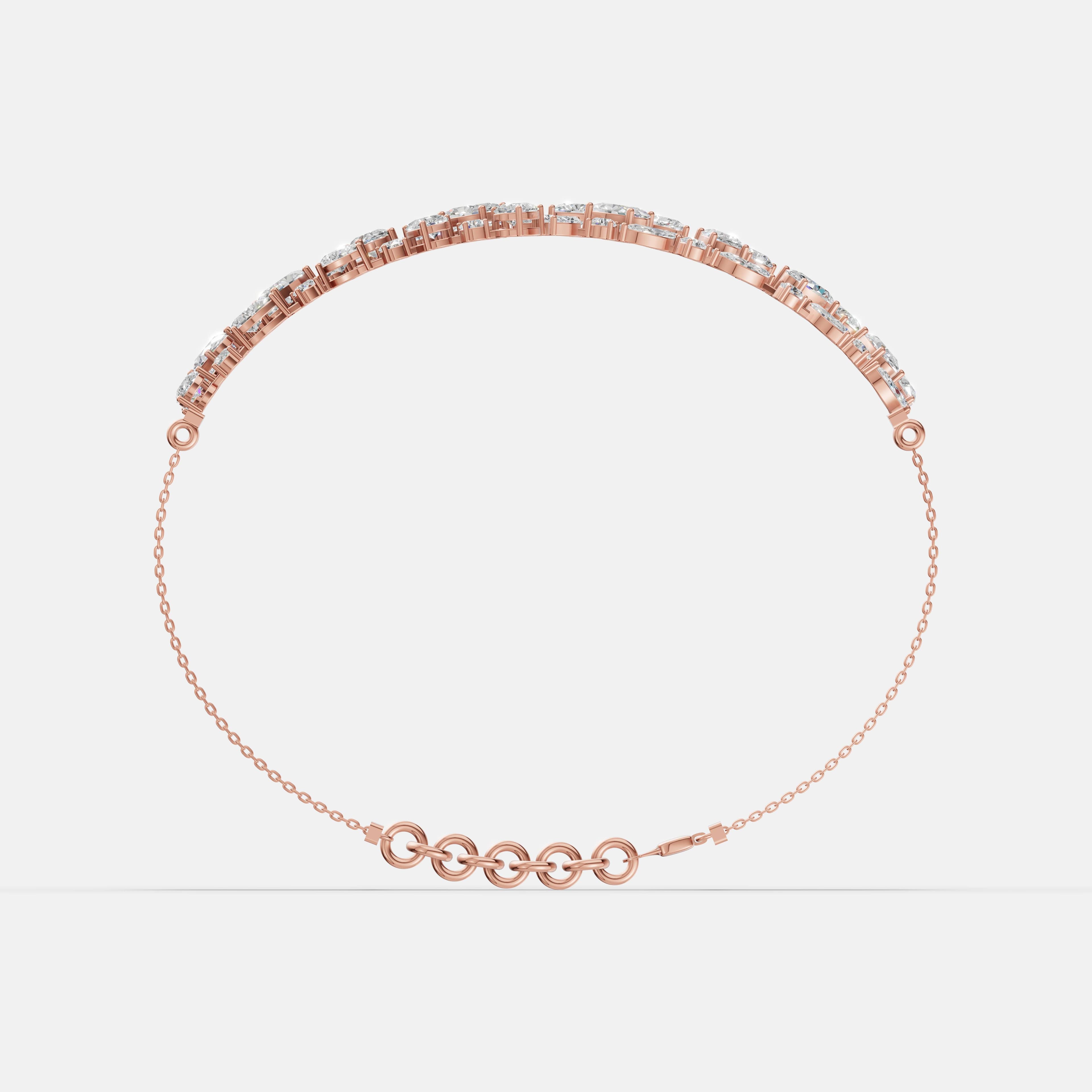 Lattice Pear Diamond Bracelet - 2