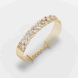 Lattice Pear Diamond Bracelet - View 1