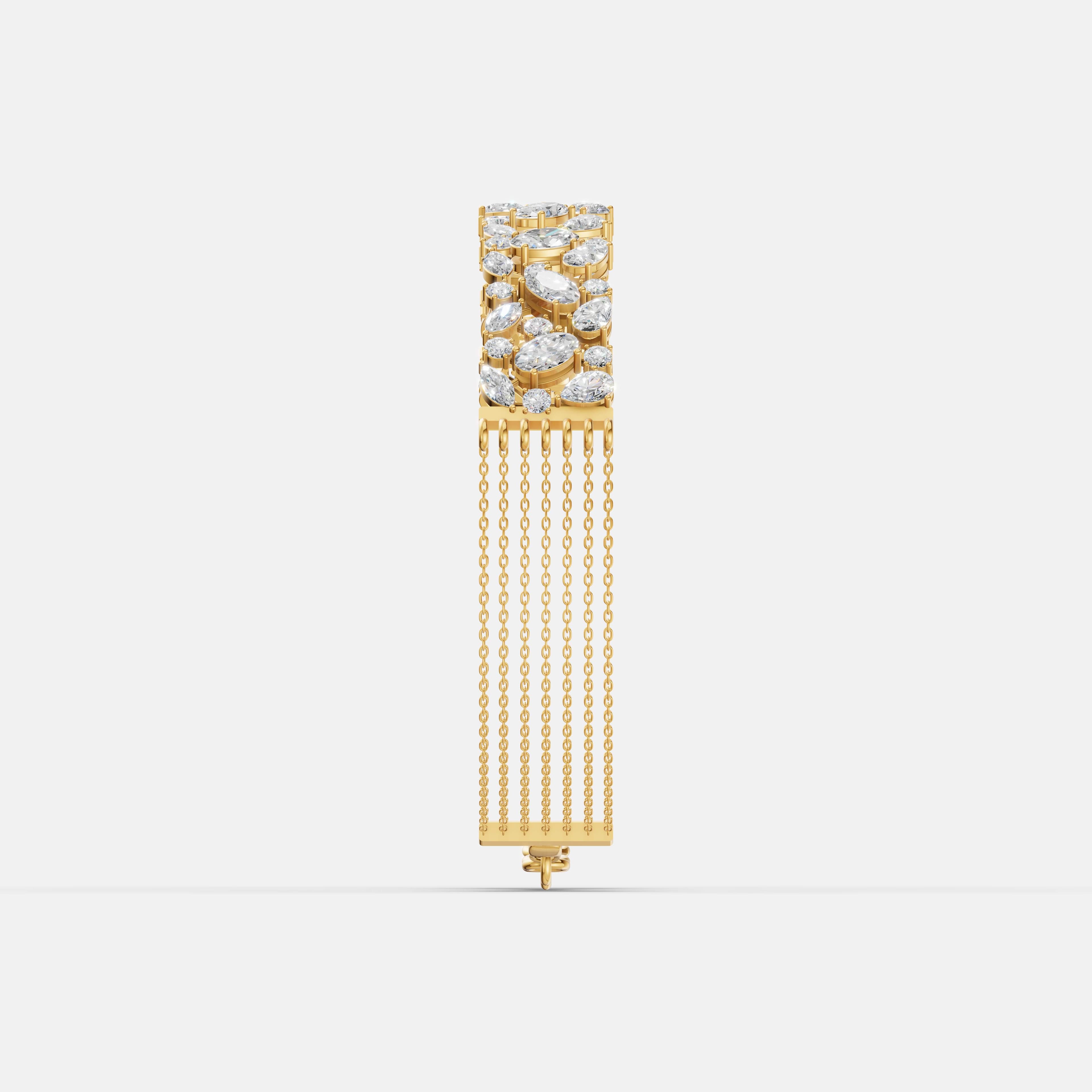 Lattice Pear Diamond Bracelet - 3