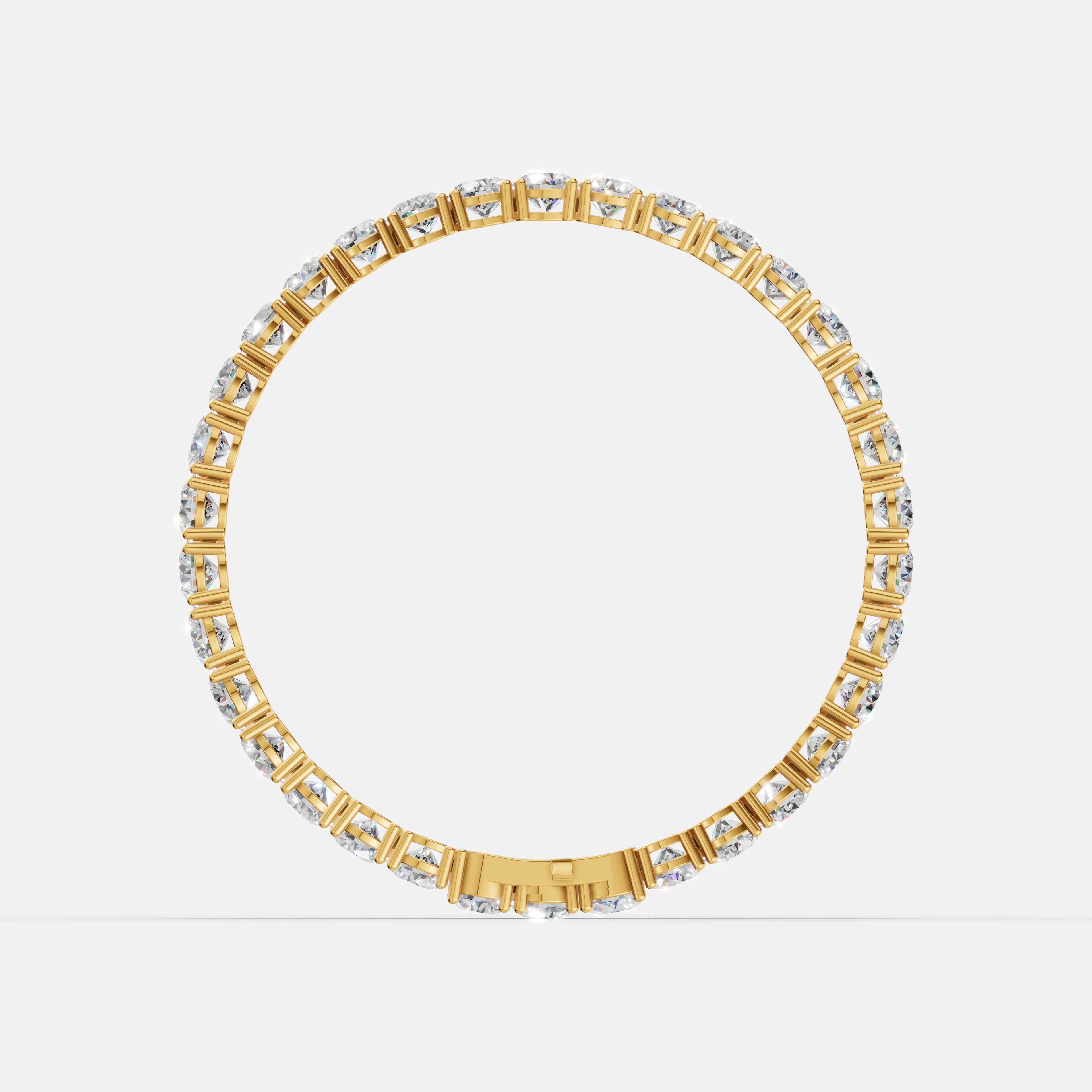 Classic Round Diamond Tennis Bracelet - 1