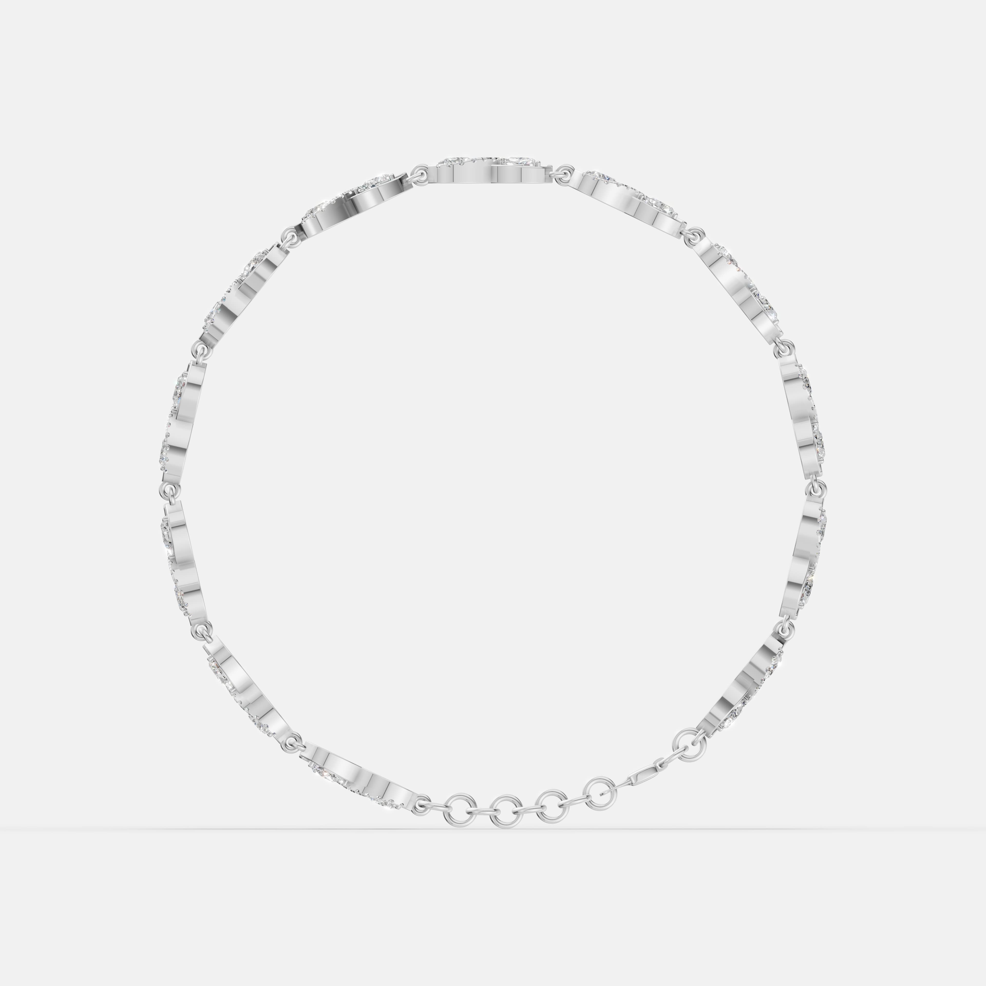 Infinity Pear Diamond Bracelet - 2
