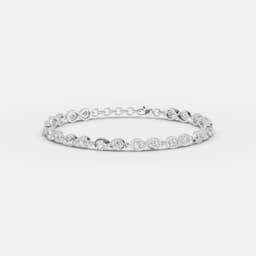 Infinity Pear Diamond Bracelet - View 5