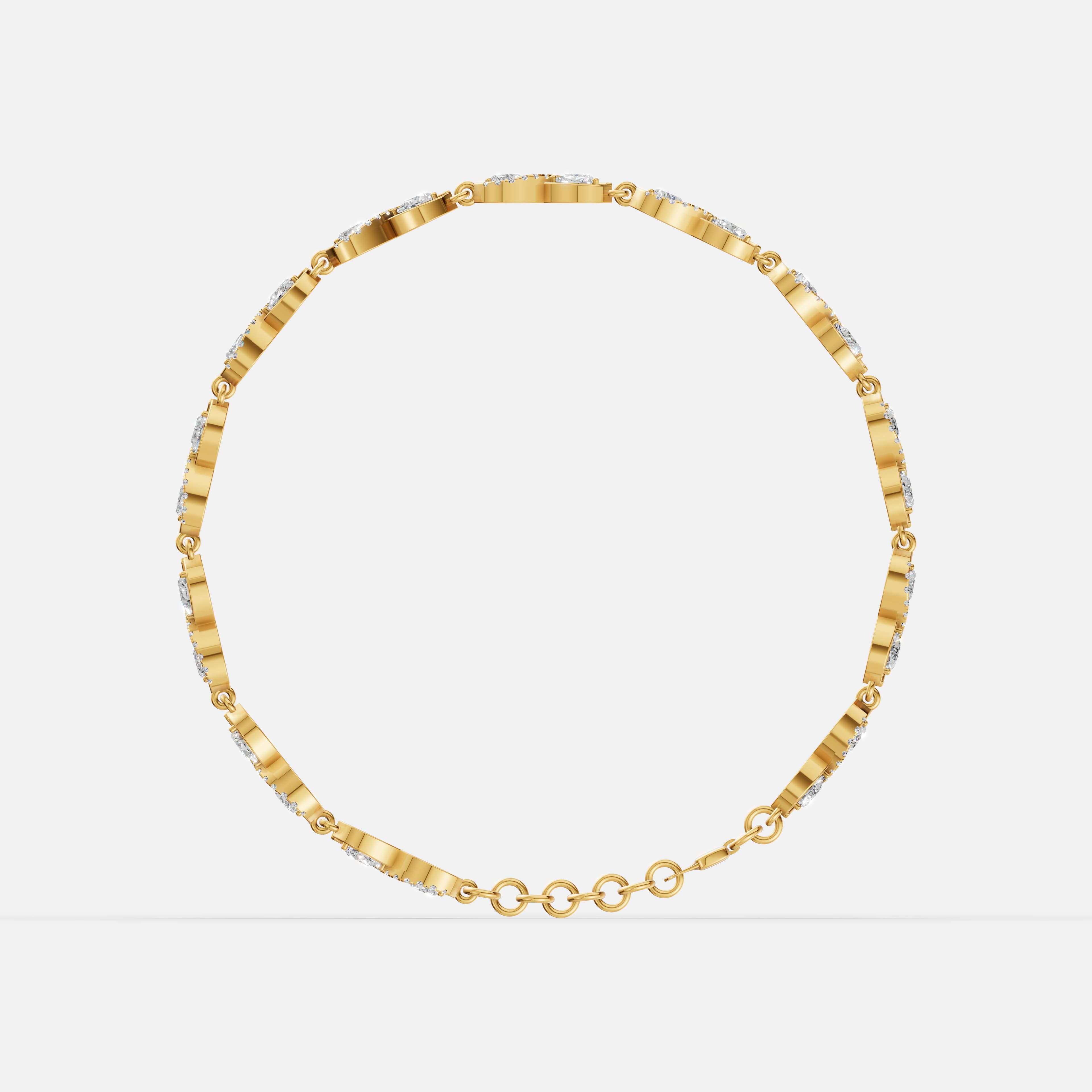 Infinity Pear Diamond Bracelet - 2