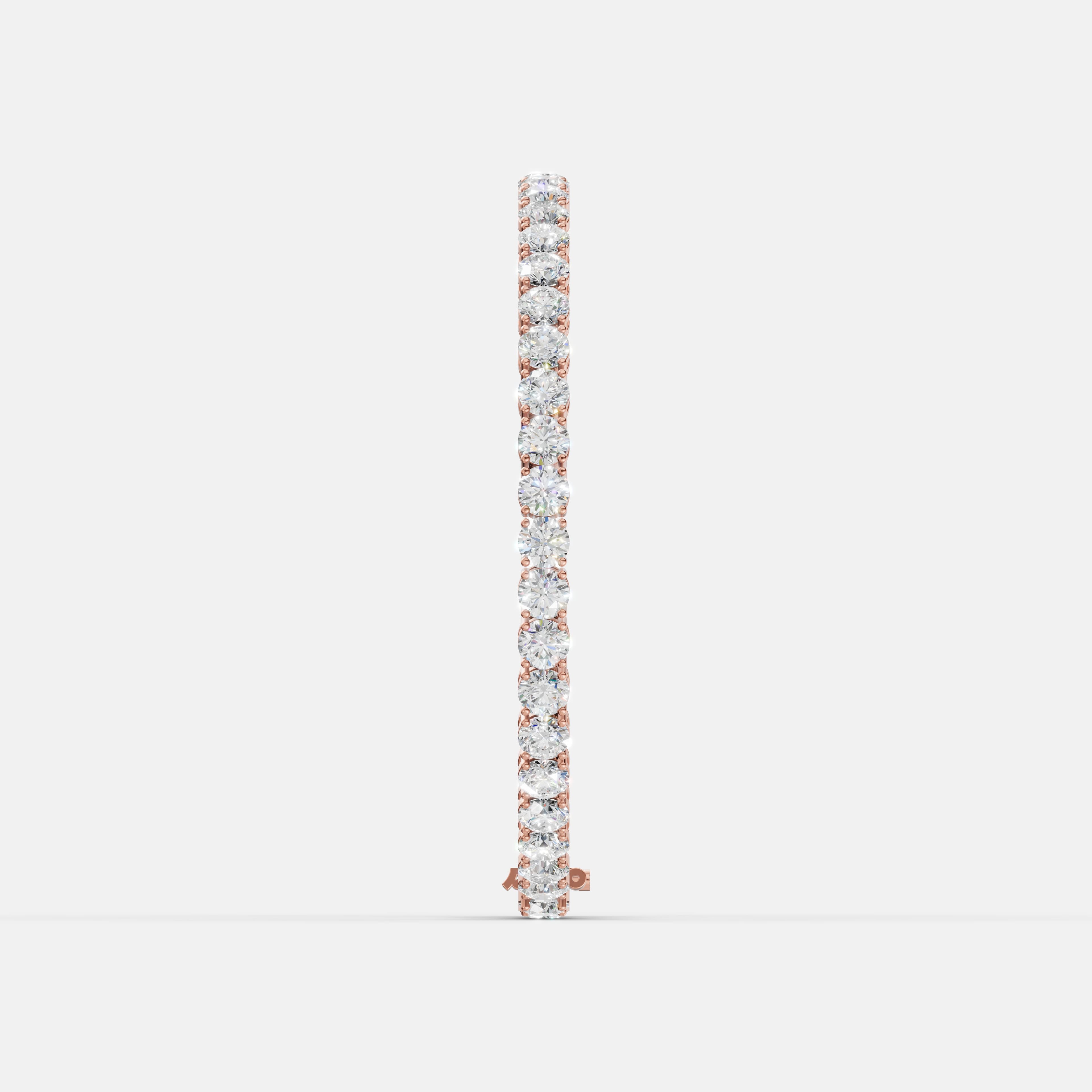 Signature Round Diamond Tennis Bracelet - 3