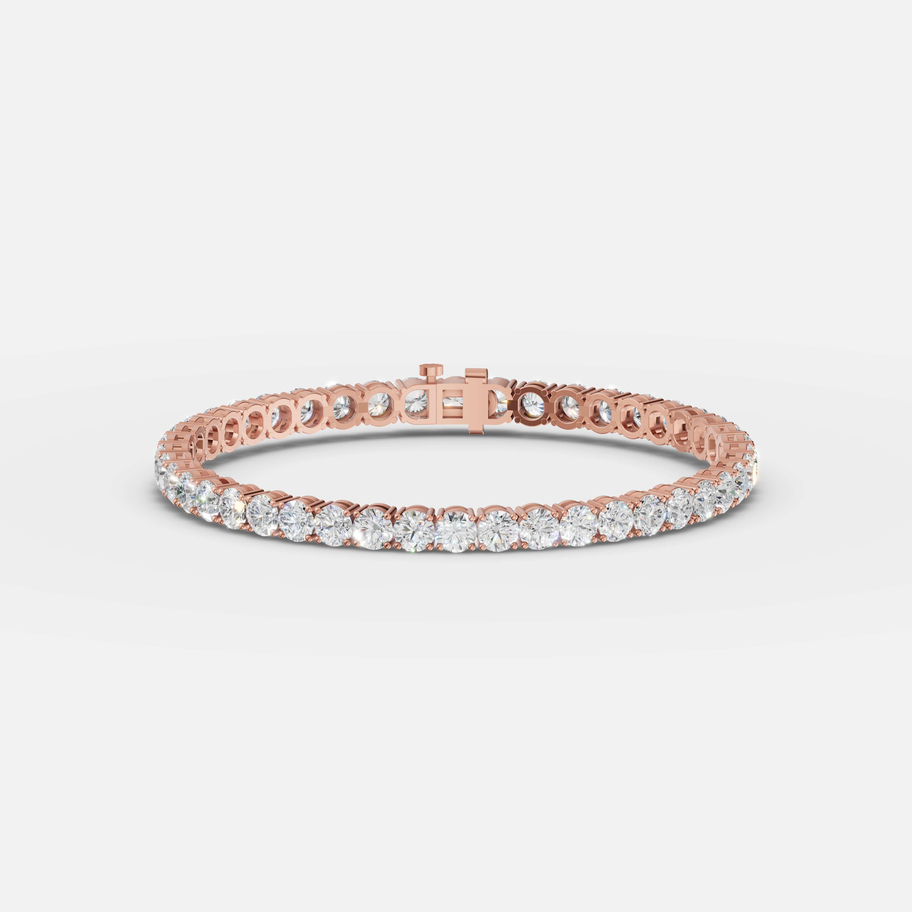 Signature Round Diamond Tennis Bracelet - 5