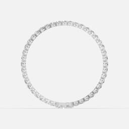 Signature Round Diamond Tennis Bracelet - View 2