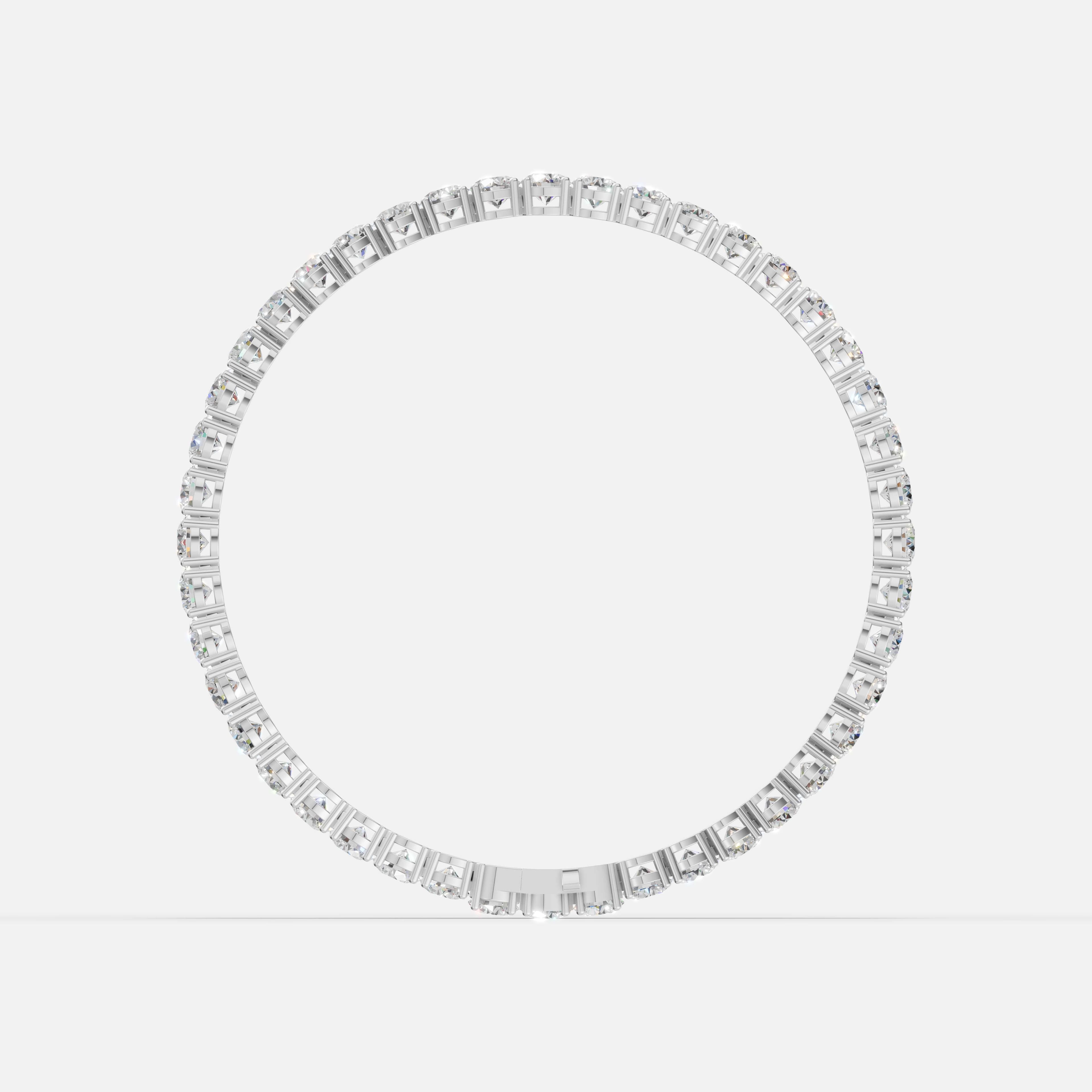 Signature Round Diamond Tennis Bracelet - 2