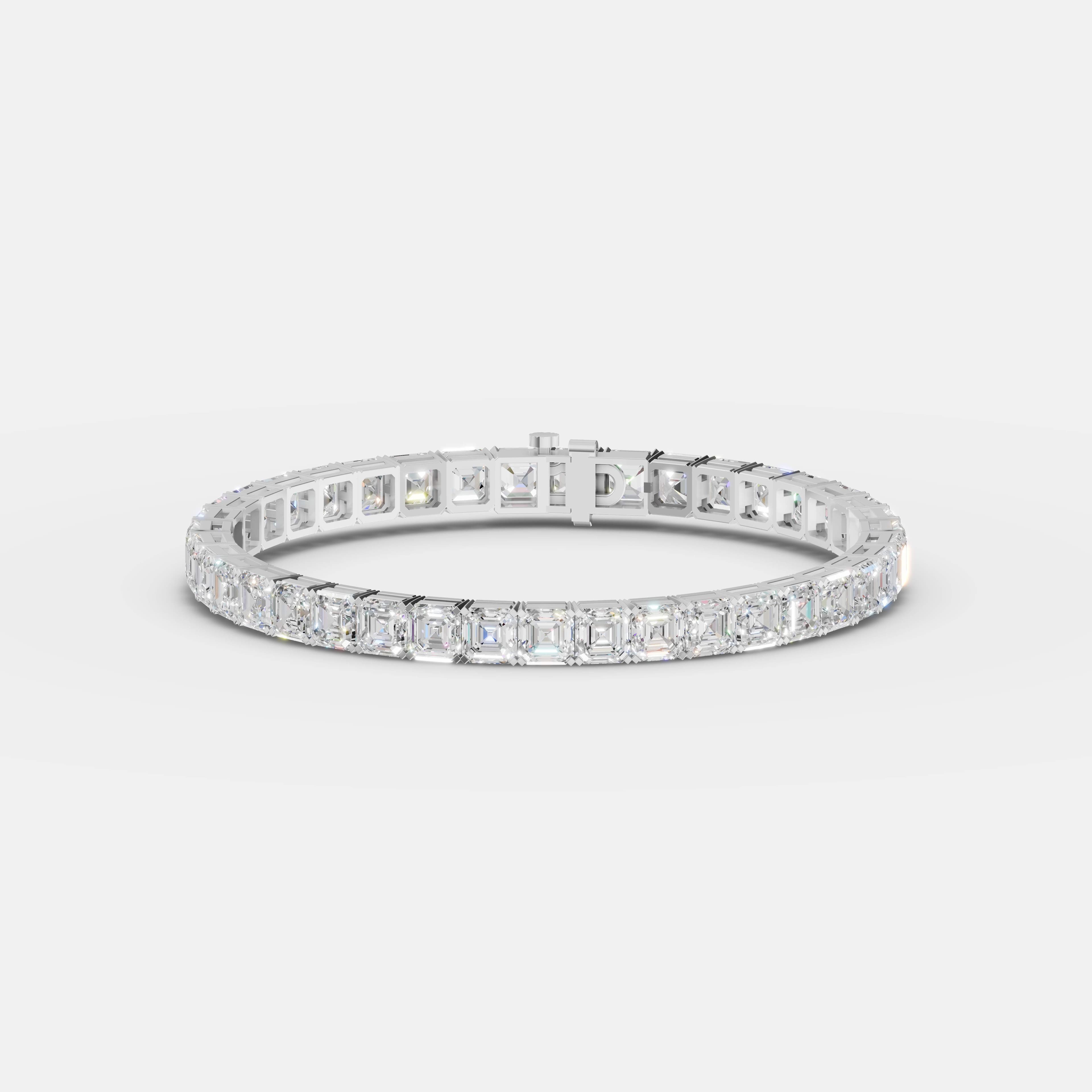 Classic Asscher Tennis Bracelet - 5