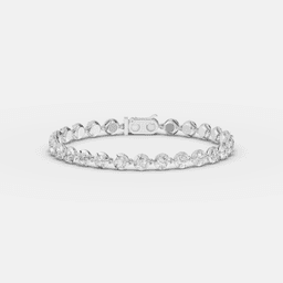 Victorian Round Diamond Bracelet - View 5