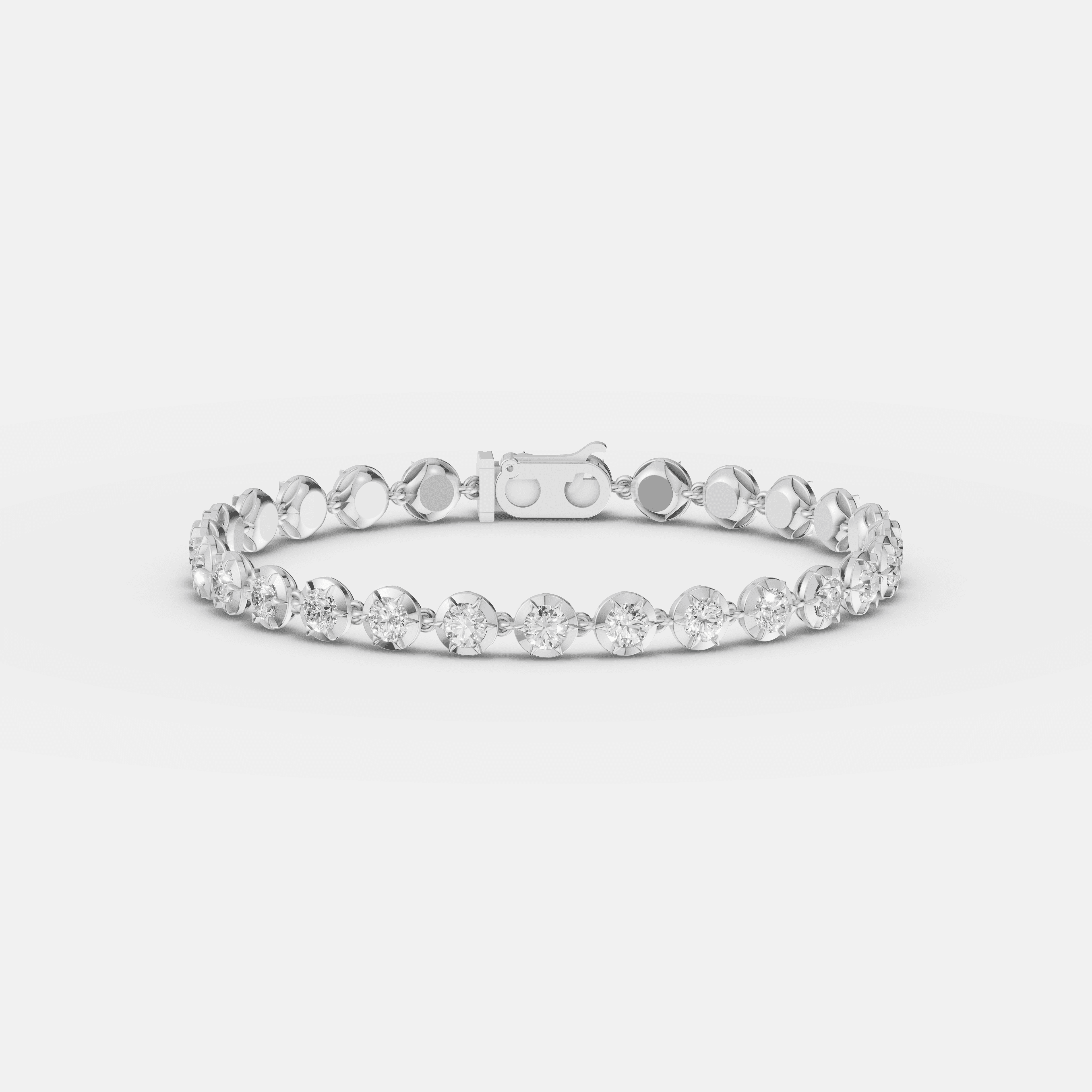 Victorian Round Diamond Bracelet - 5