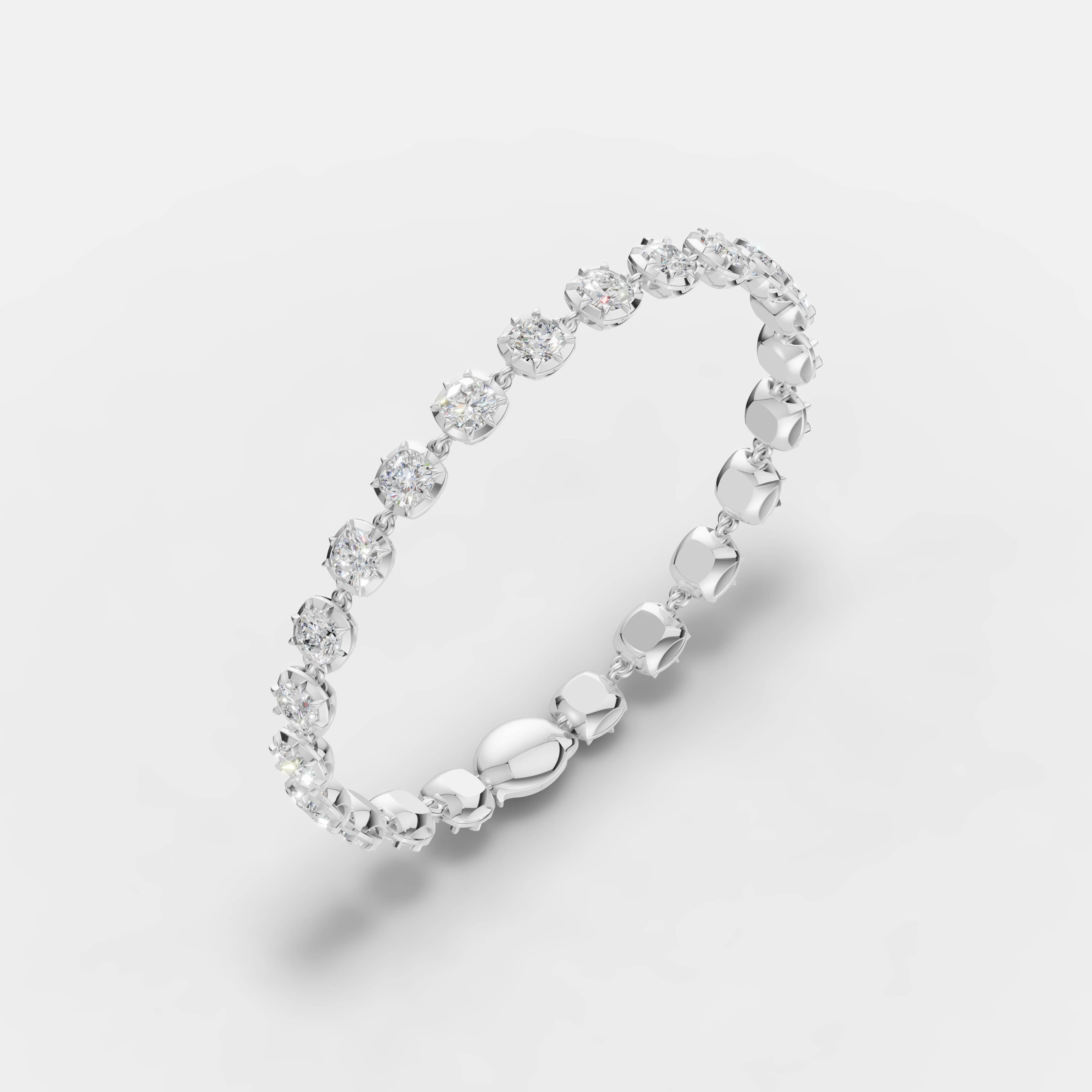 Cushion Tennis Bracelet