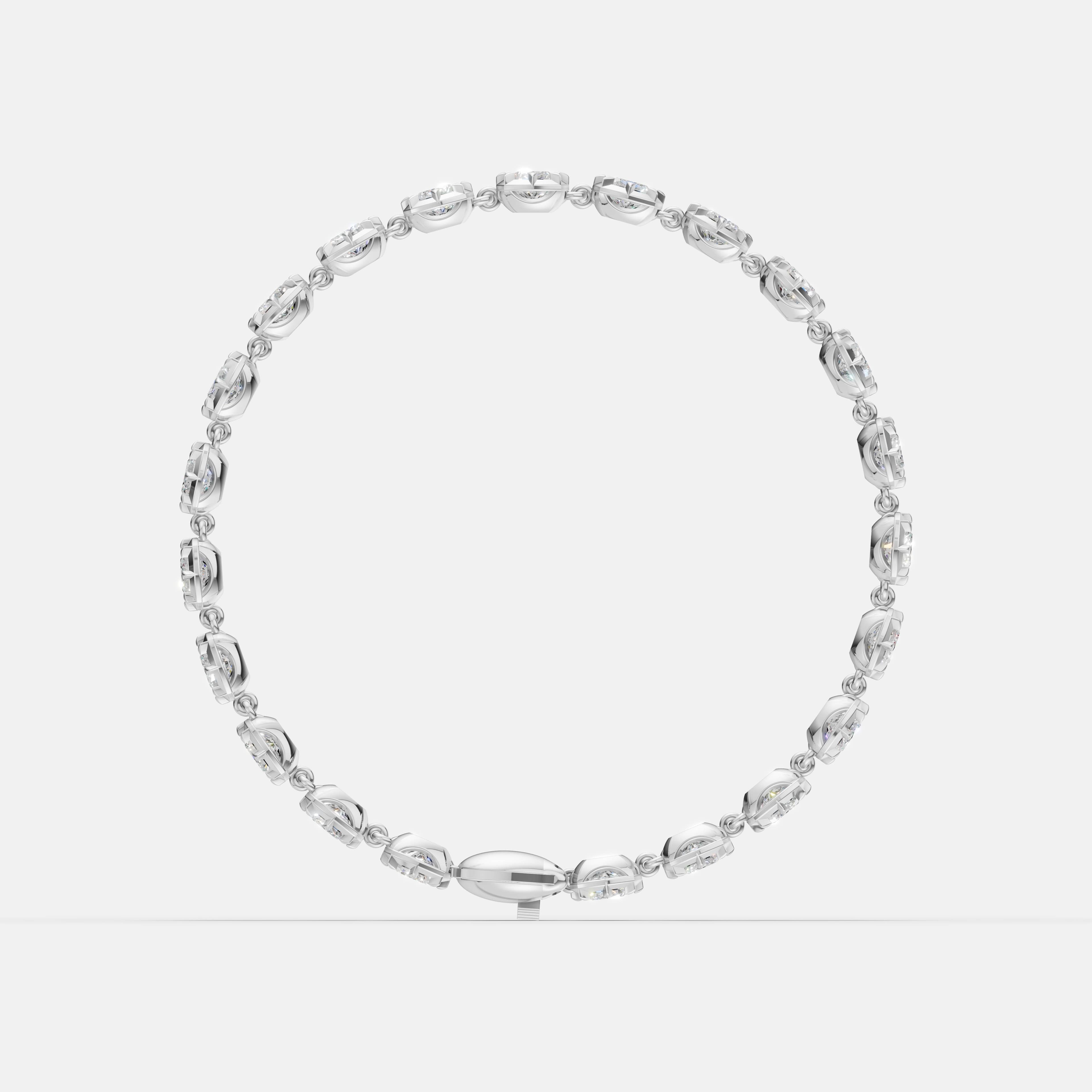 Cushion Tennis Bracelet - 2