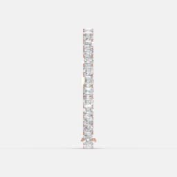 Emerald-Cut Diamond Tennis Bracelet - View 3