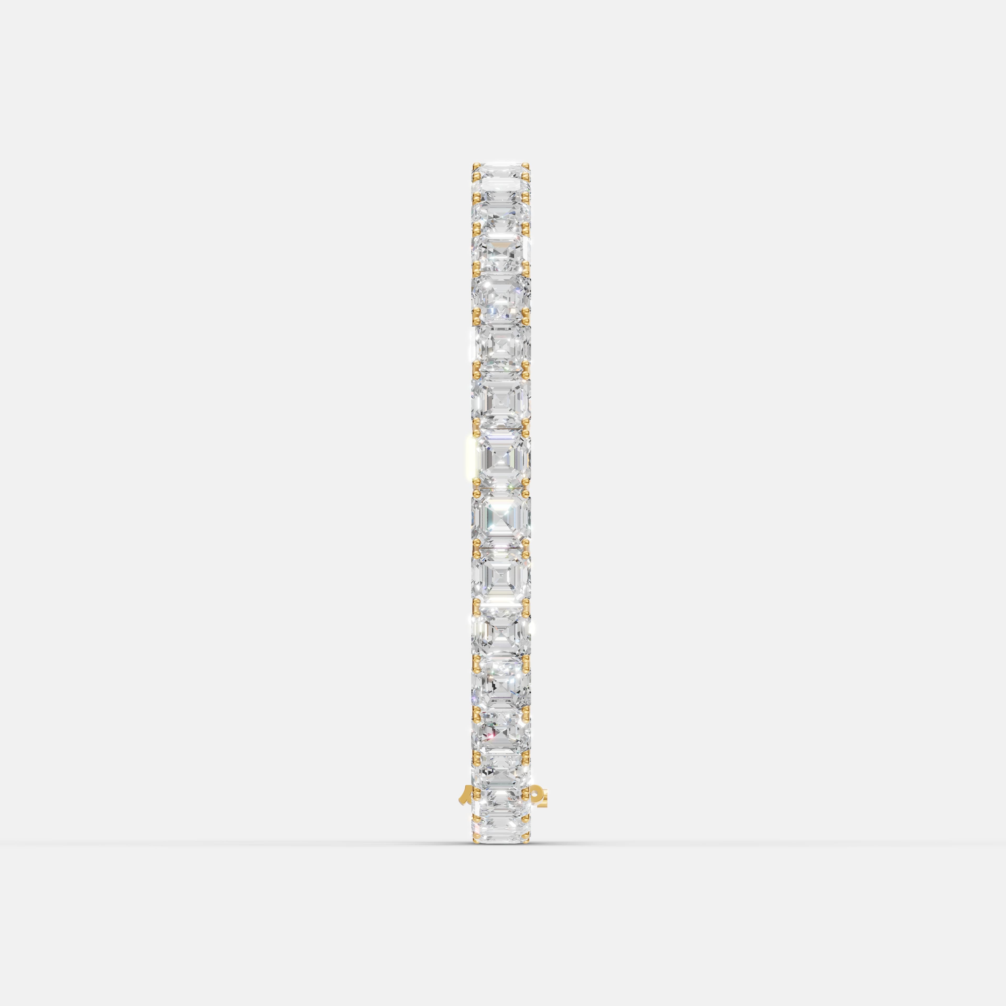 Emerald-Cut Diamond Tennis Bracelet - 3