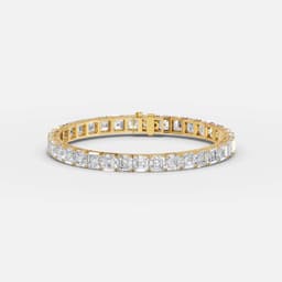 Emerald-Cut Diamond Tennis Bracelet - View 5