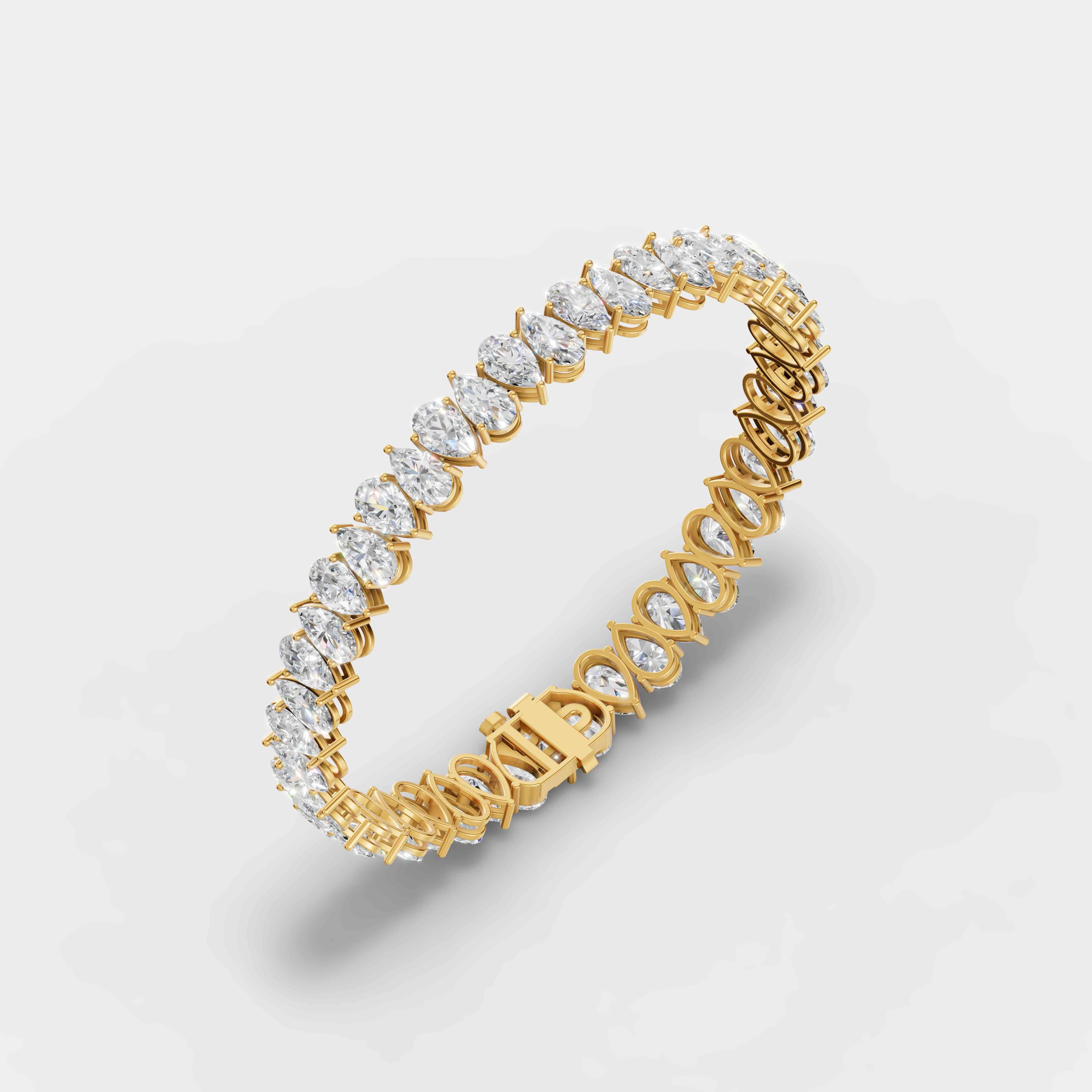 Celestial Pear Diamond Bracelet