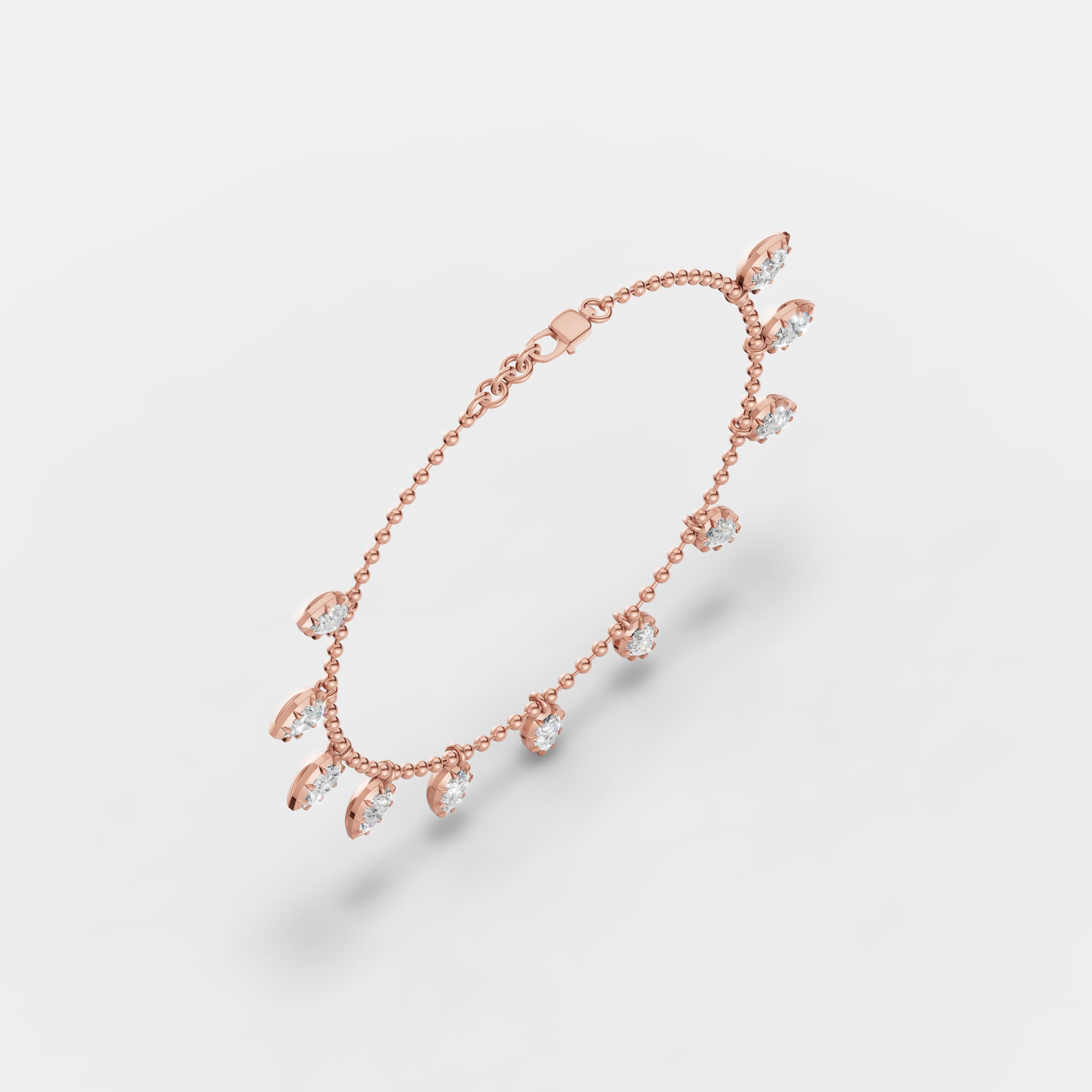 Pear Drop Charm Bracelet - 2