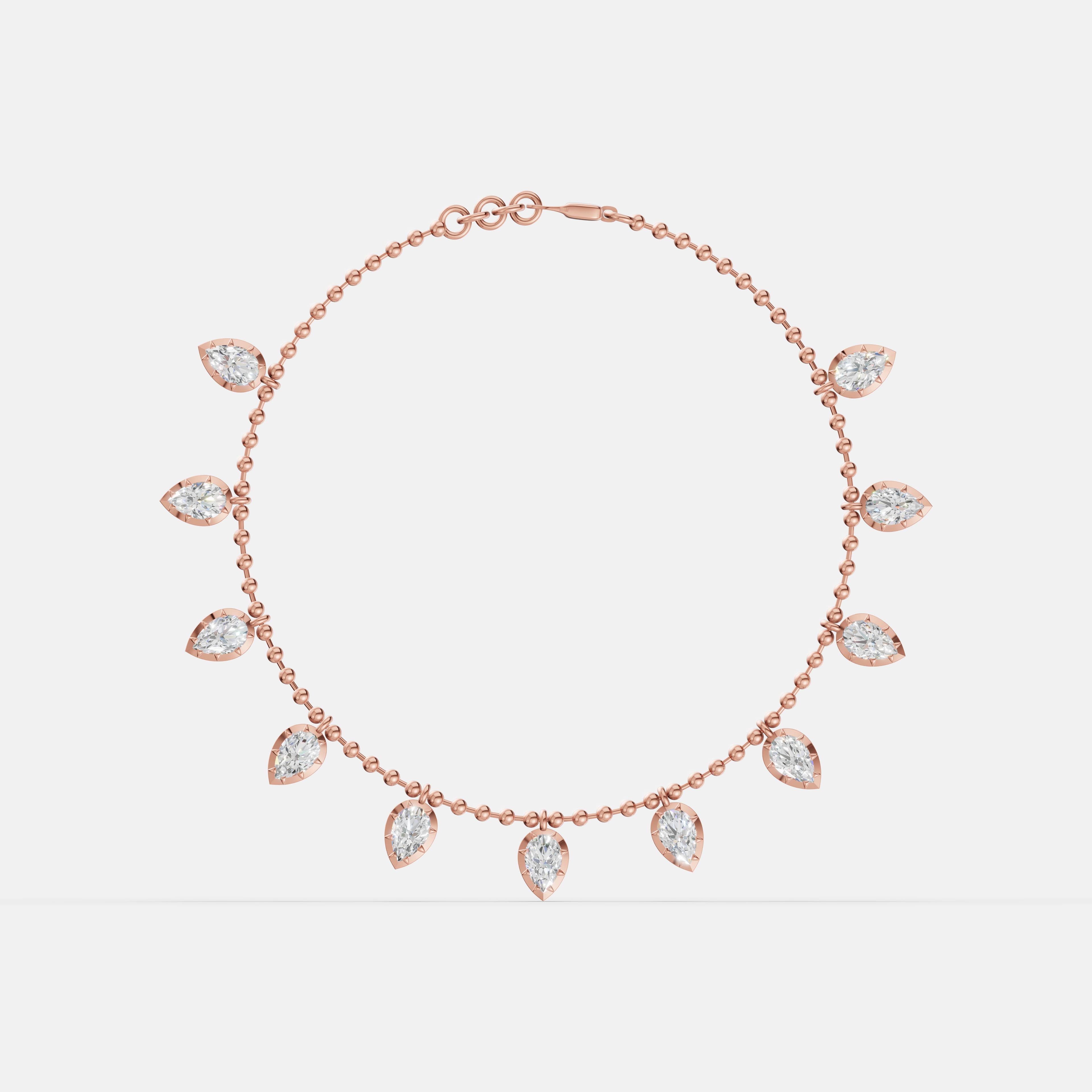 Pear Drop Charm Bracelet - 1