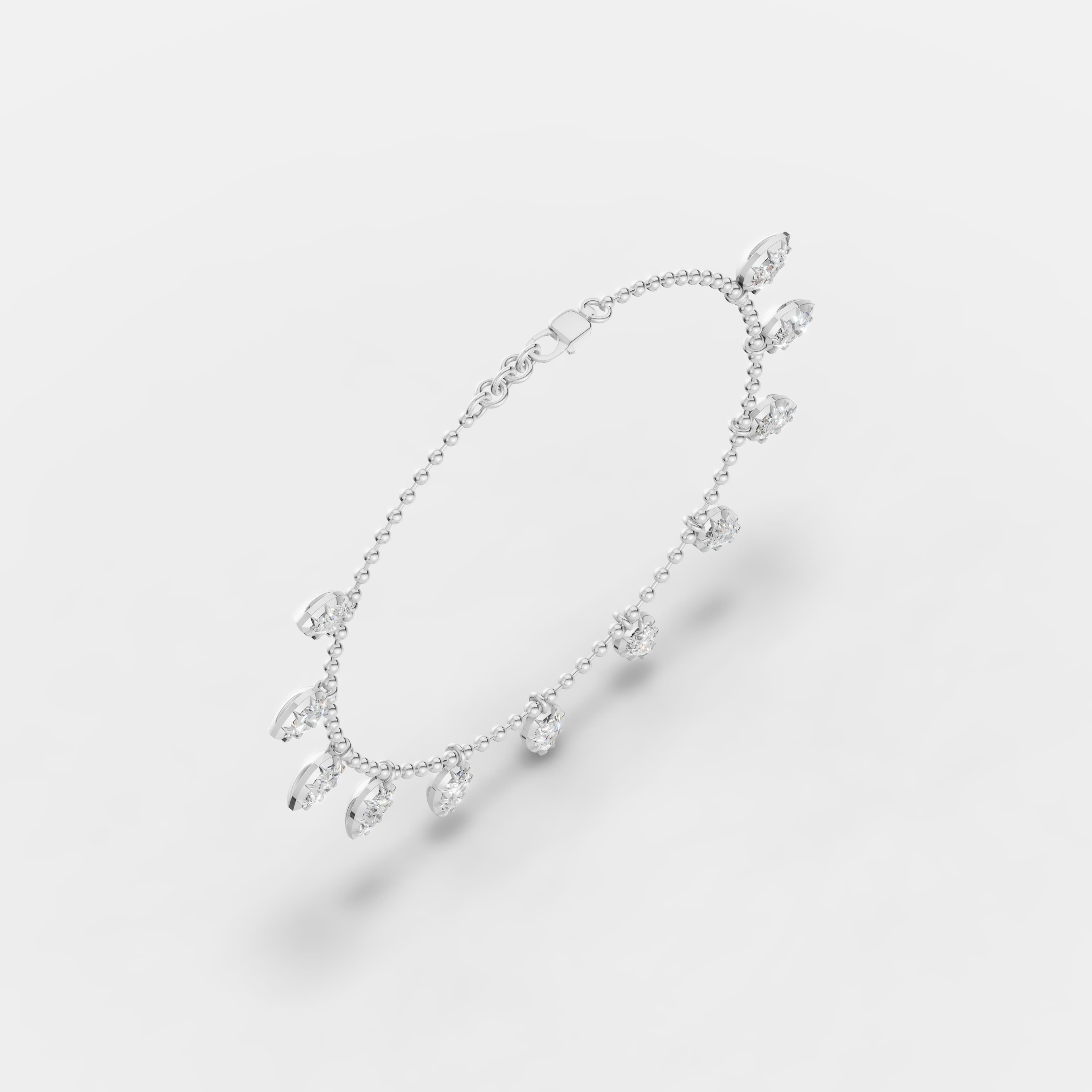 Pear Drop Charm Bracelet - 2