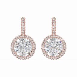 Royal Halo Diamond Drops - View 1