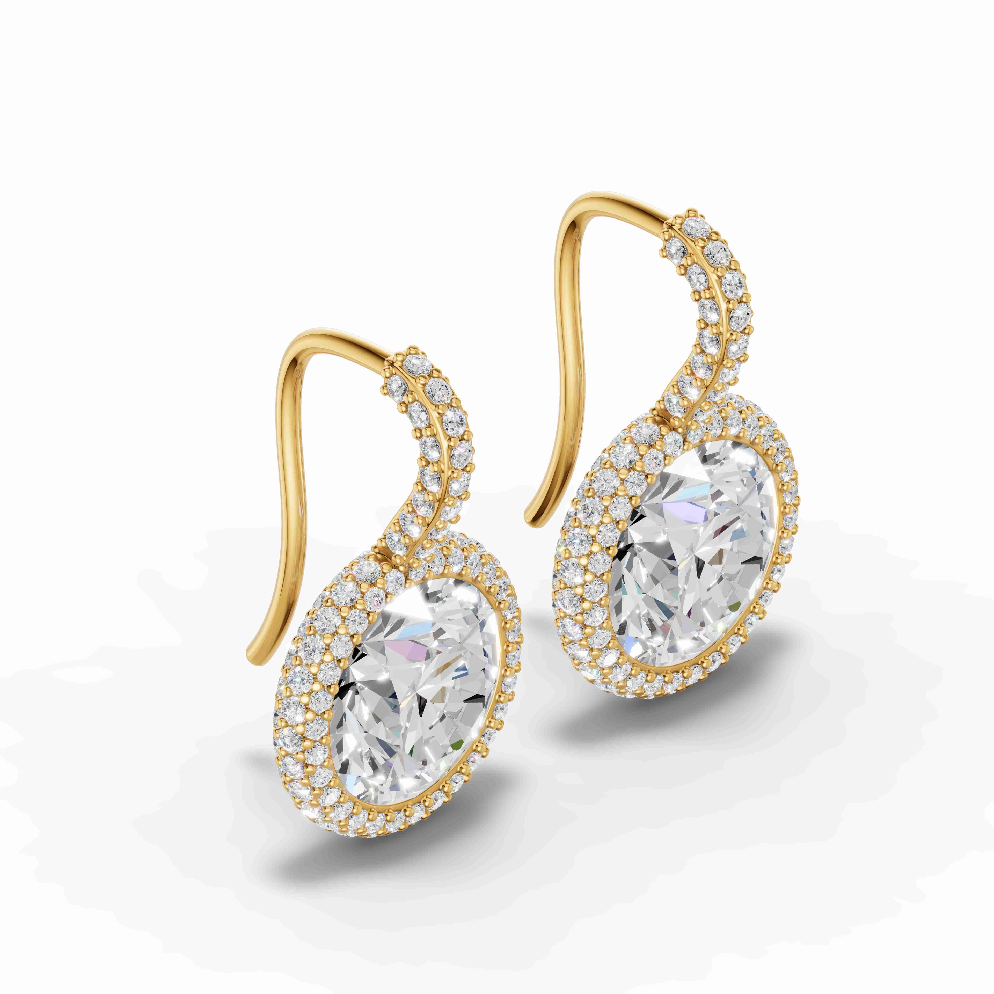 Royal Halo Diamond Drops - 2
