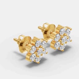 Bloom Diamond Studs - View 2