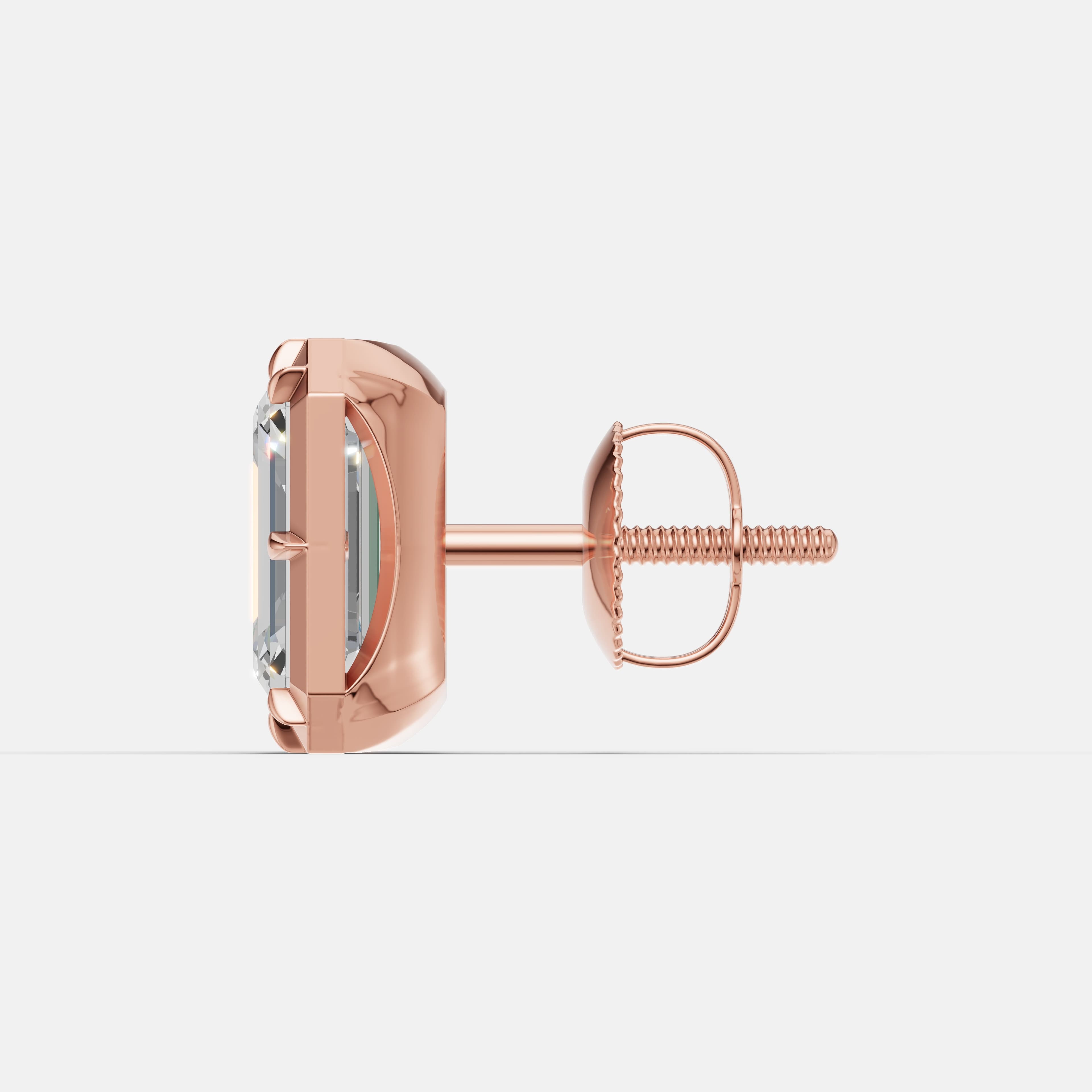 Emerald Cut Signature Studs - 4