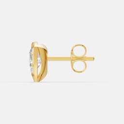 Classic Trillion Diamond Studs - View 4