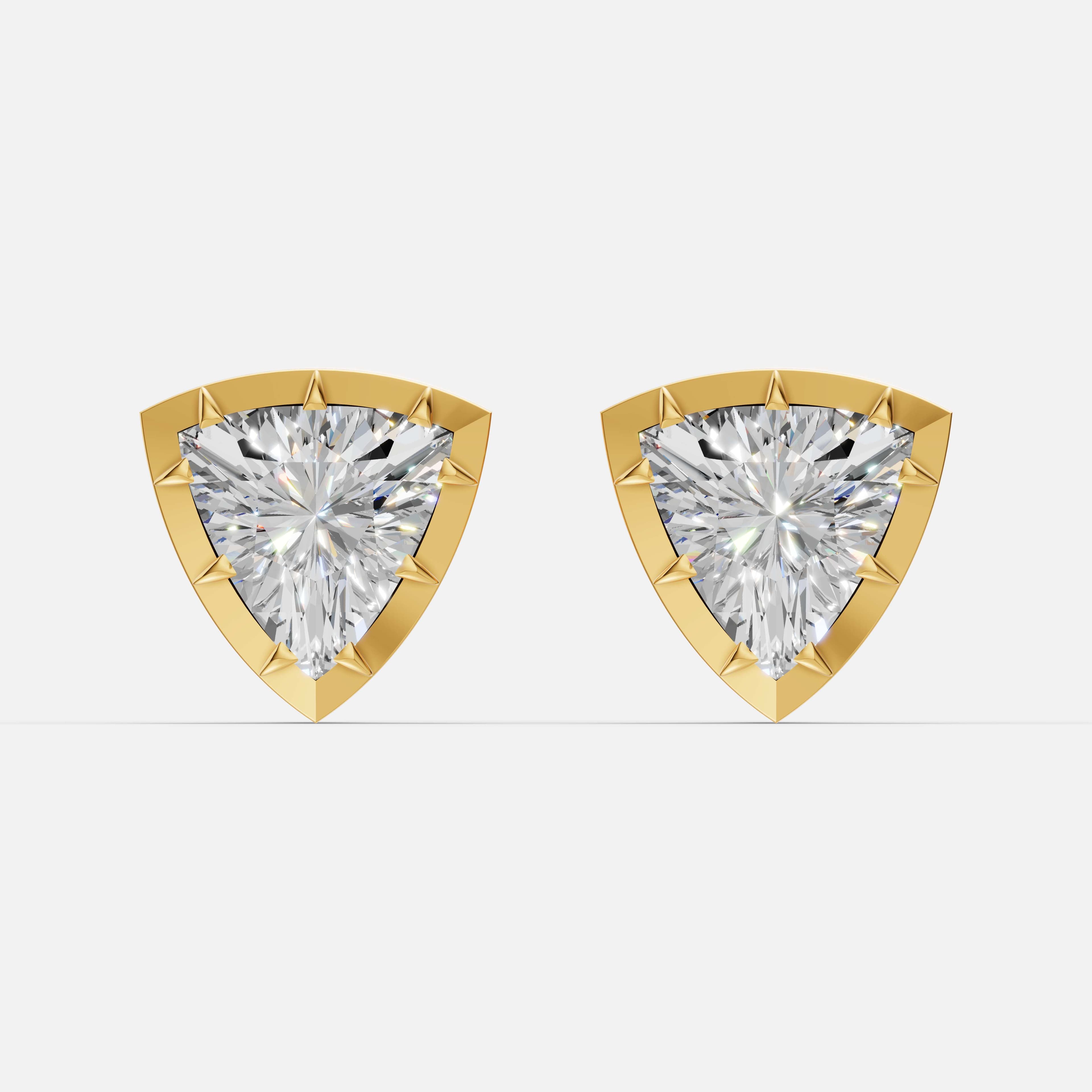 Classic Trillion Diamond Studs