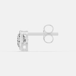 Classic Heart Diamond Studs - View 4