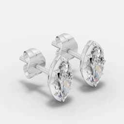 Classic Marquise Diamond Studs - View 2