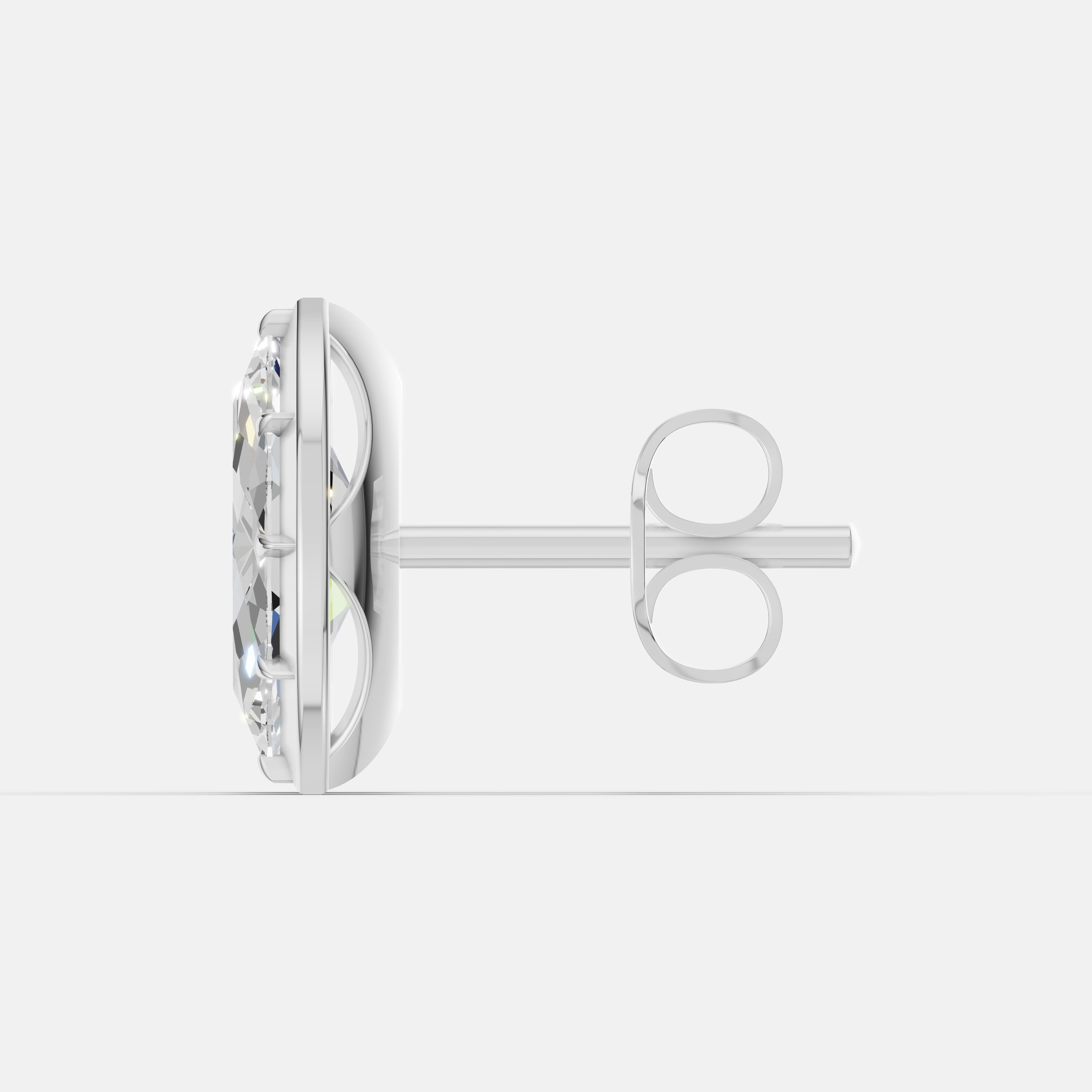 Classic Marquise Diamond Studs - 4