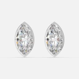 Classic Marquise Diamond Studs - View 1