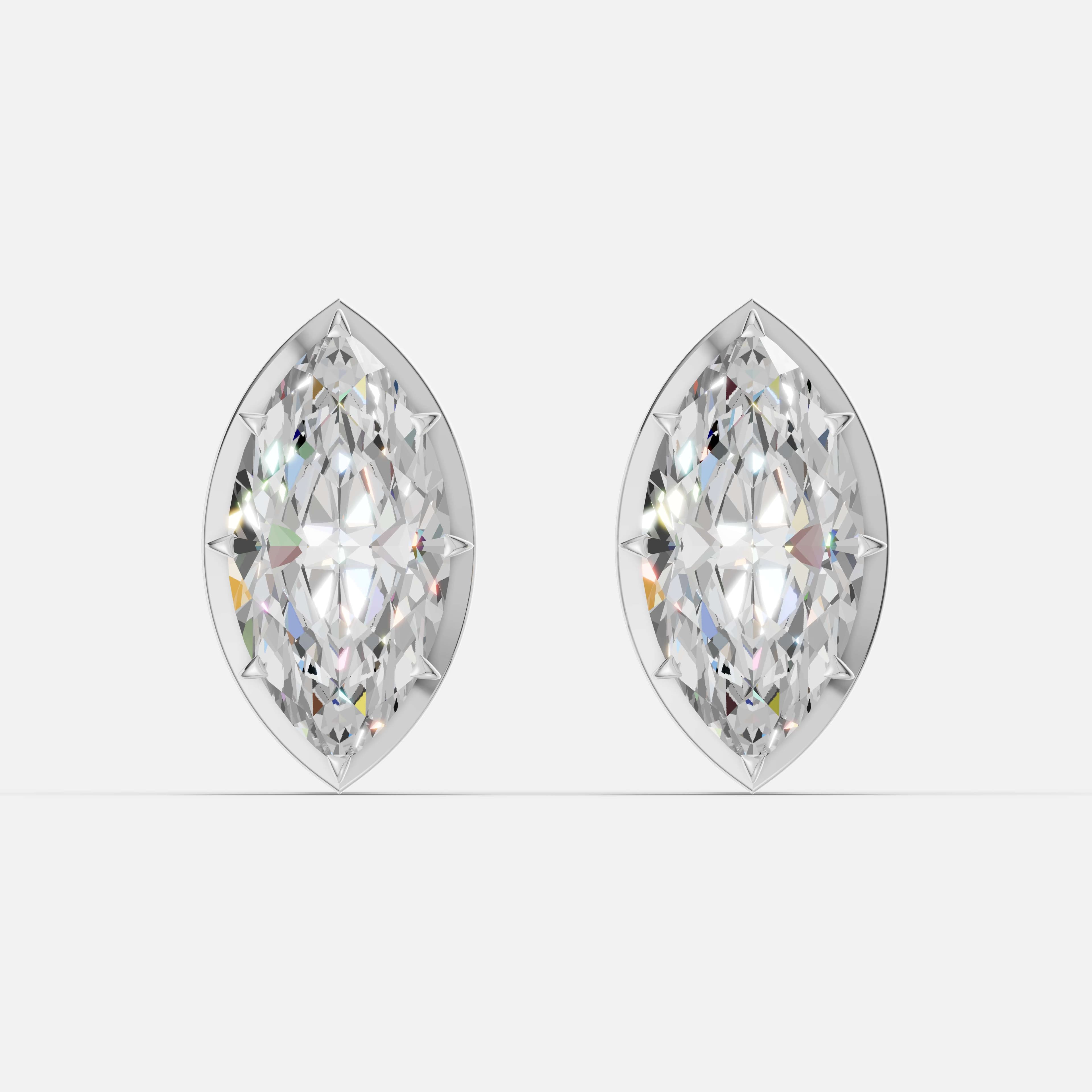 Classic Marquise Diamond Studs