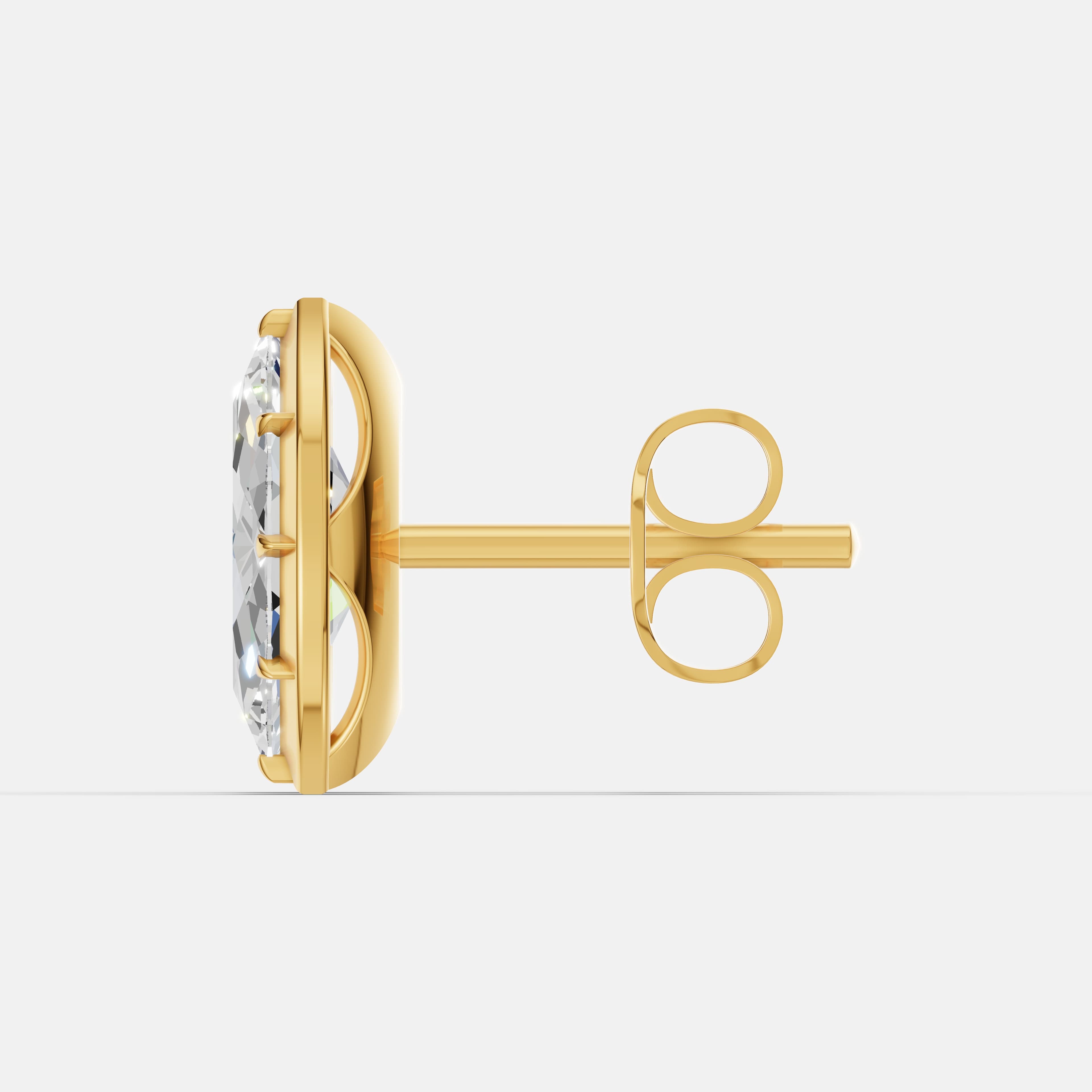 Classic Marquise Diamond Studs - 4
