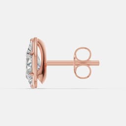Classic Pear Diamond Studs - View 4