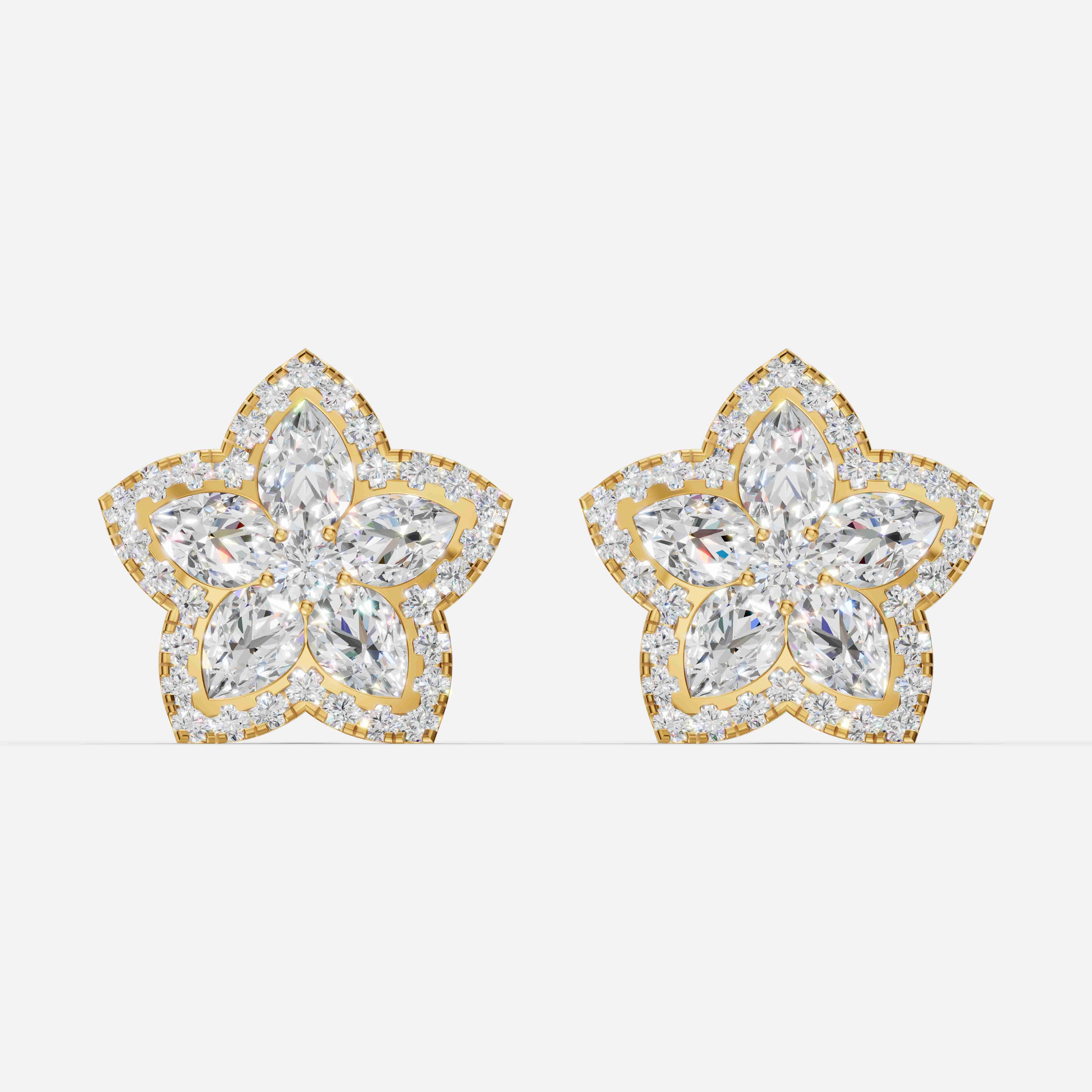Petal Glow Diamond Studs