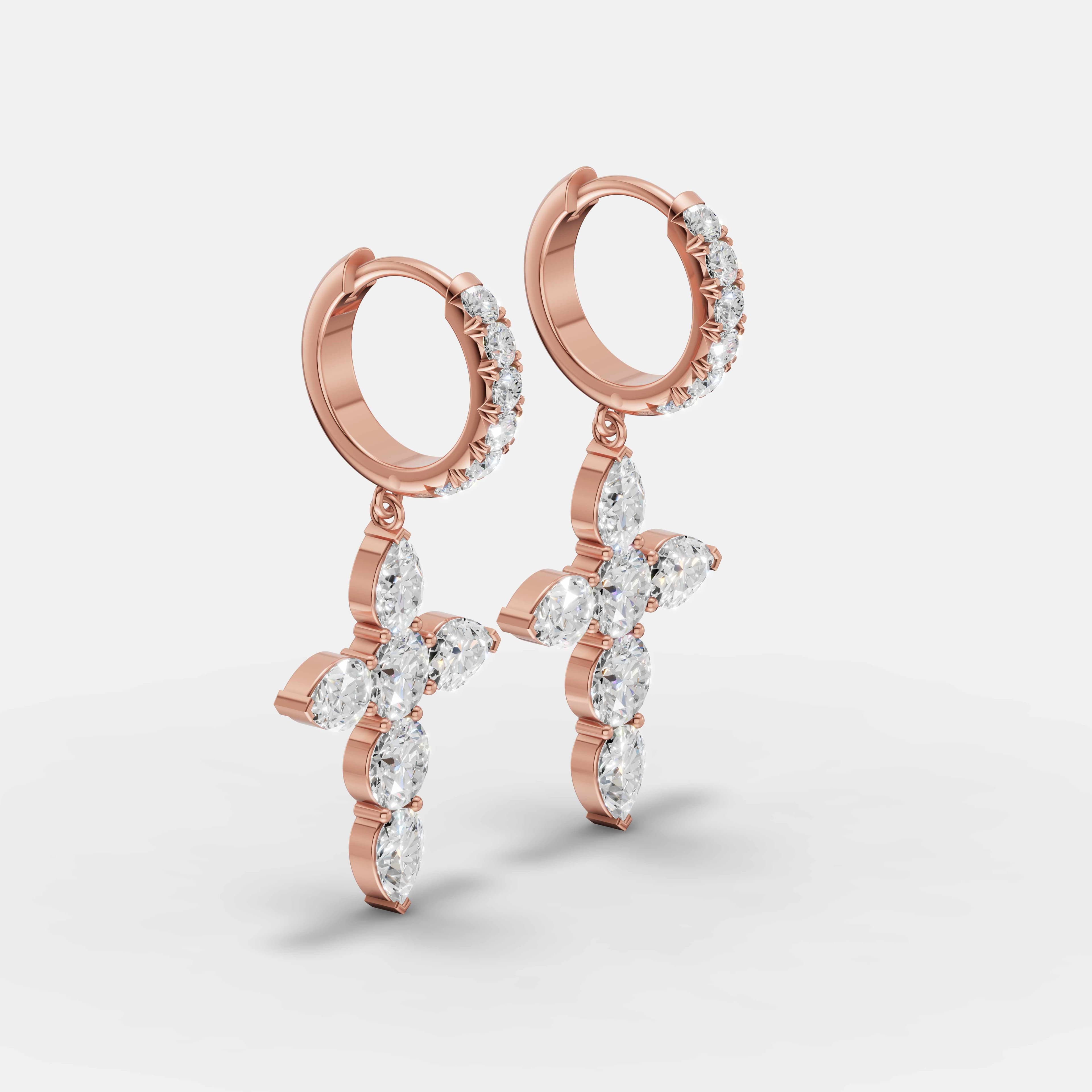 Cross Diamond Drops - 2