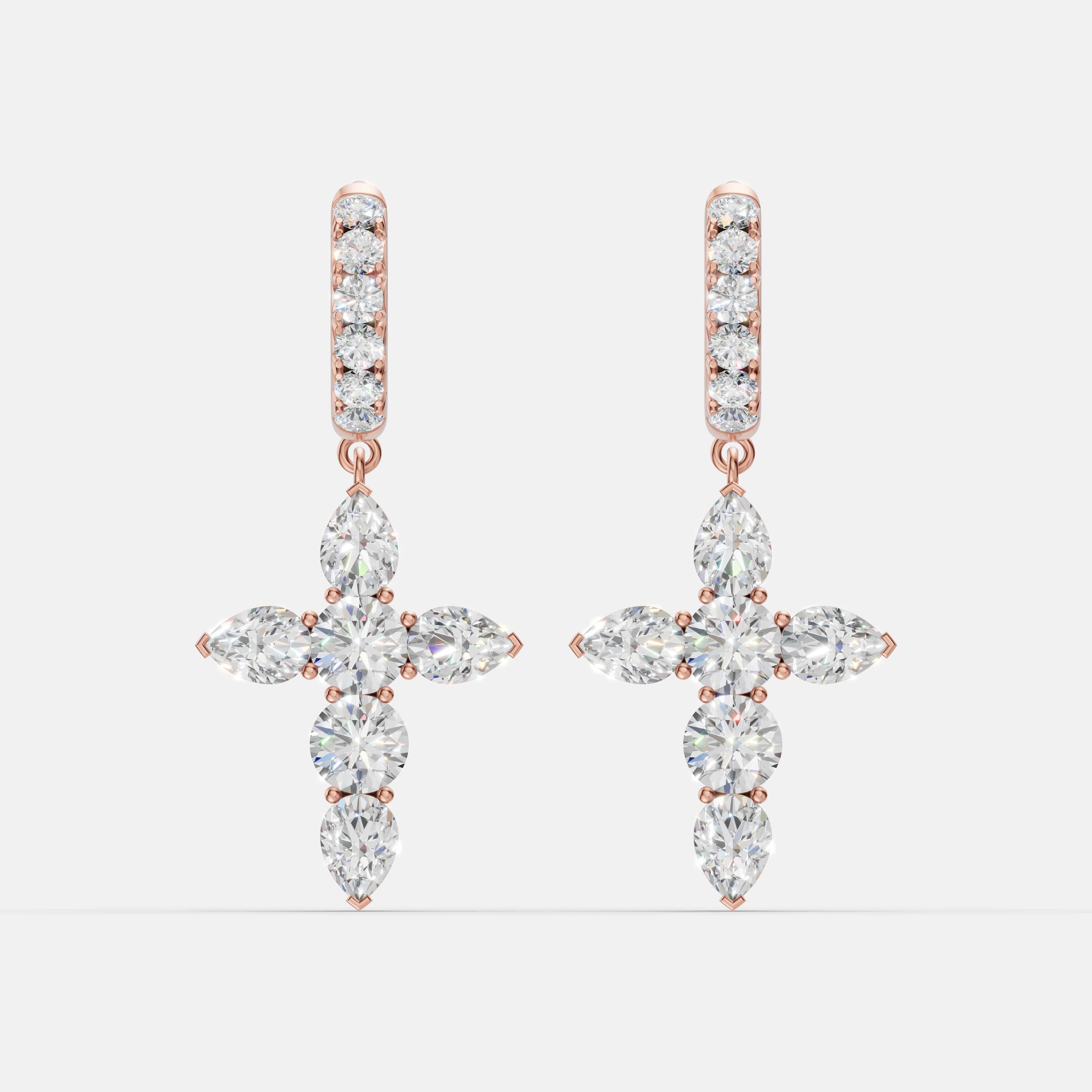 Cross Diamond Drops