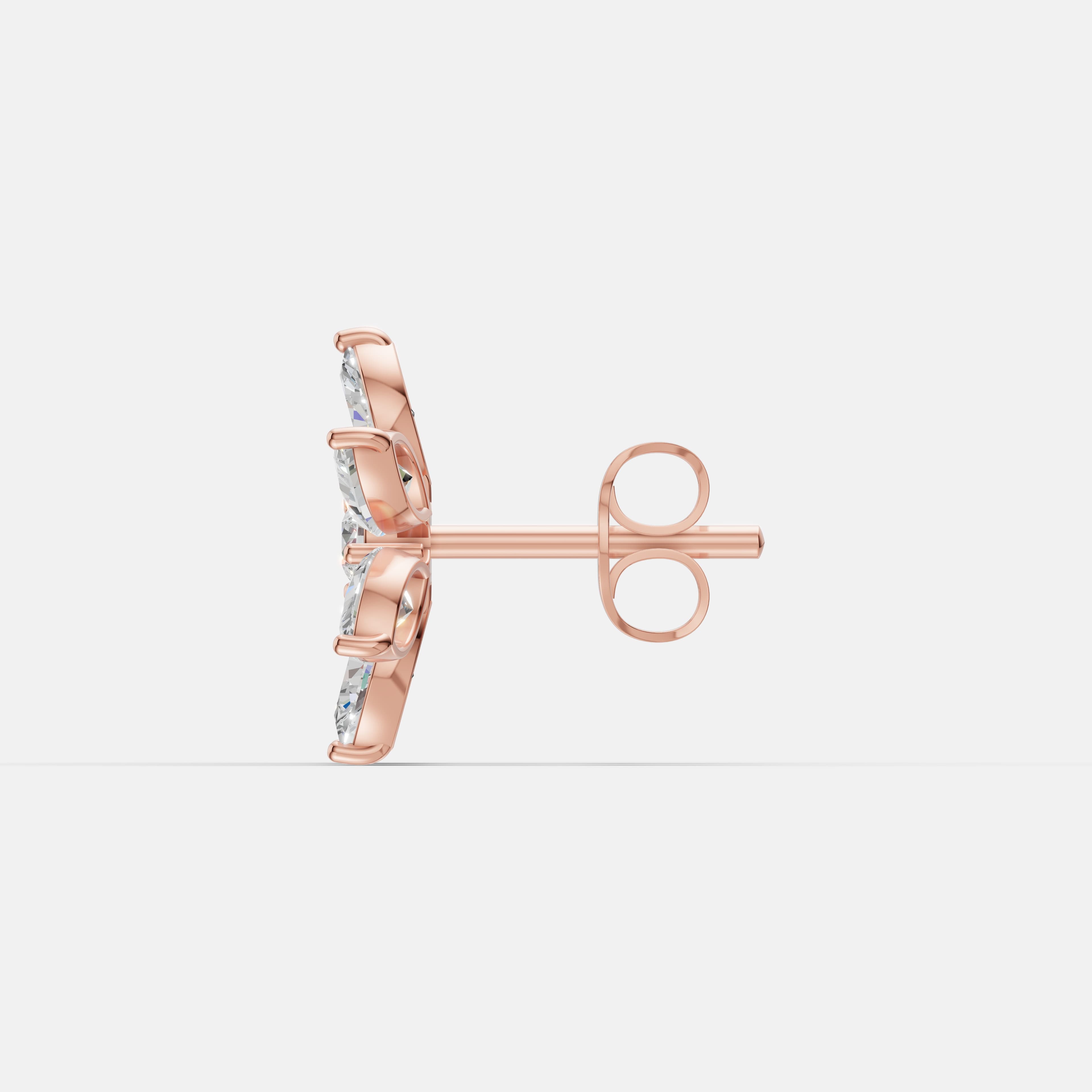 Azure Bloom Studs - 4