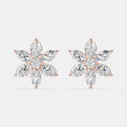 Azure Bloom Studs - View 1