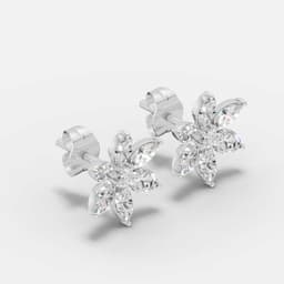 Azure Bloom Studs - View 2